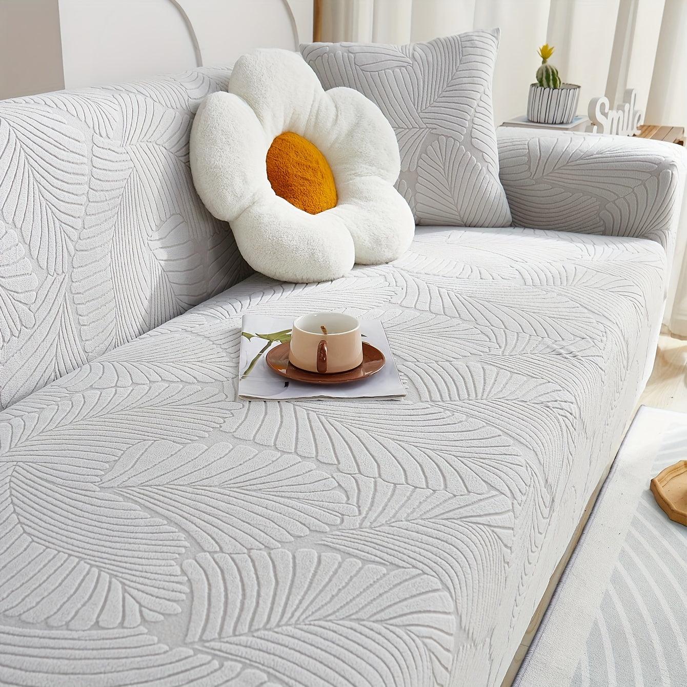 Premium Stretch Gray Couch Cover | Durable, Non-Slip & Versatile