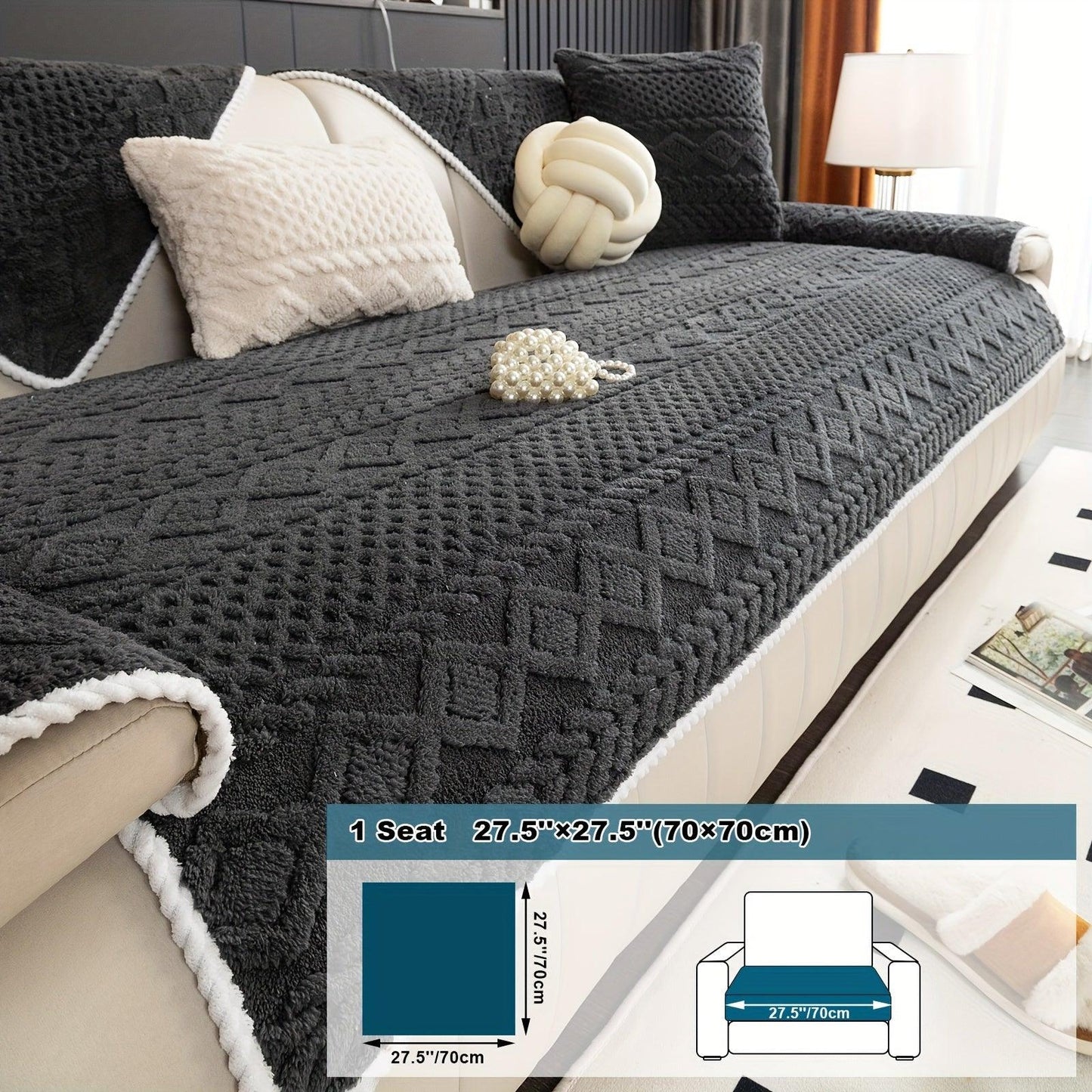 Pet-Friendly Couch Cover for Dogs, Non-Slip & Breathable