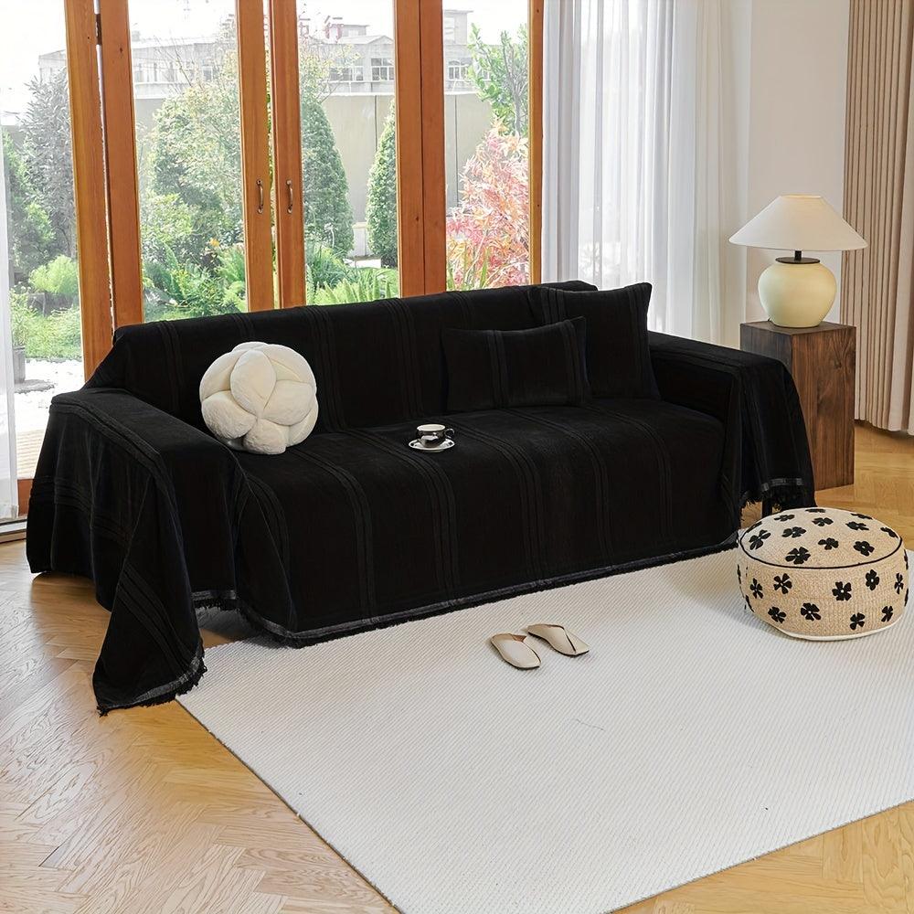 Luxury Anti- Cat Scratch Sofa Cover - Chenille Fabric Couch Protector