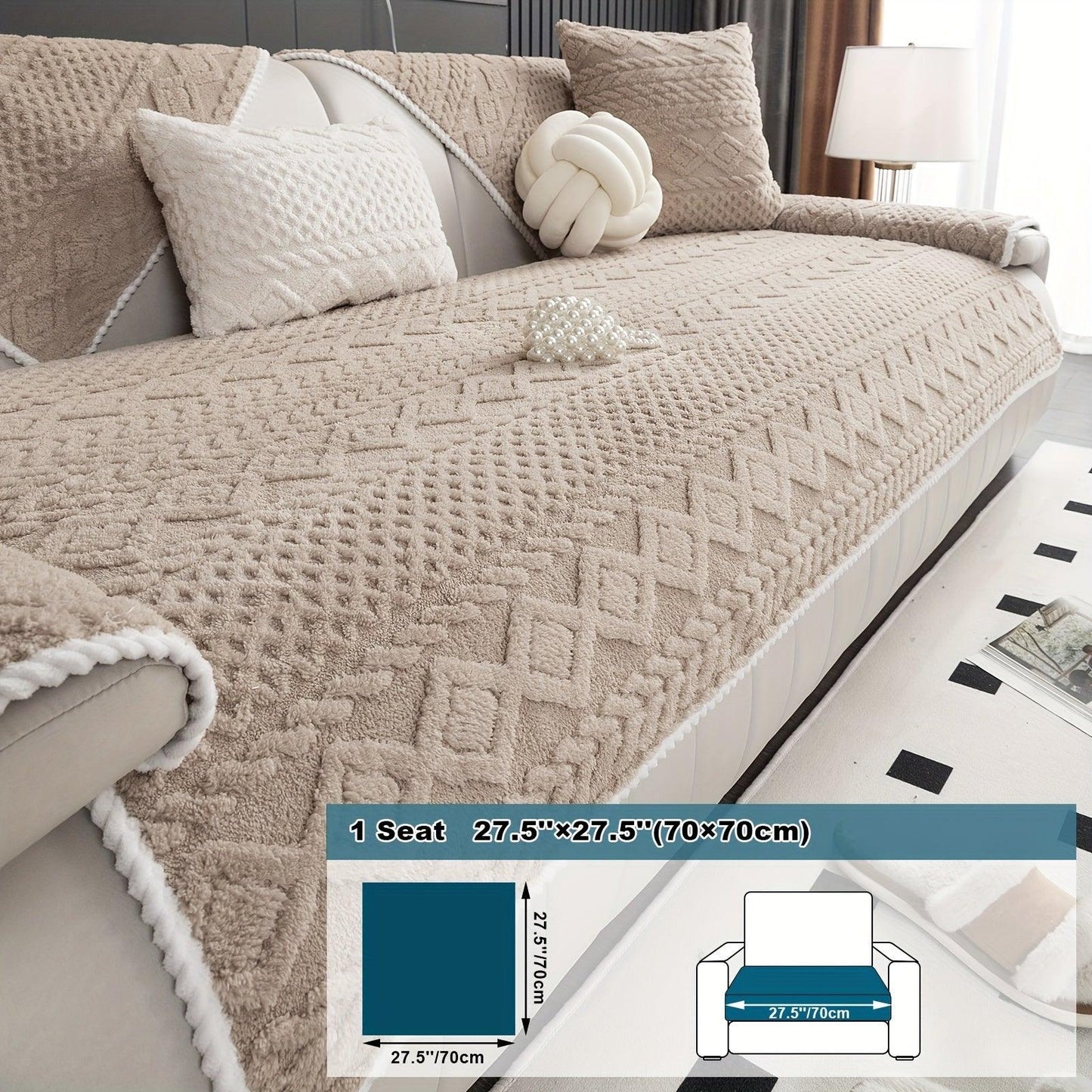 Pet-Friendly Couch Cover for Dogs, Non-Slip & Breathable