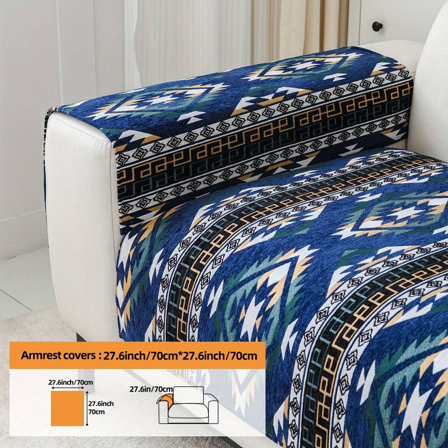 Linen Couch Slipcover | Boho Dog Proof Couch Slipcovers for All-Season