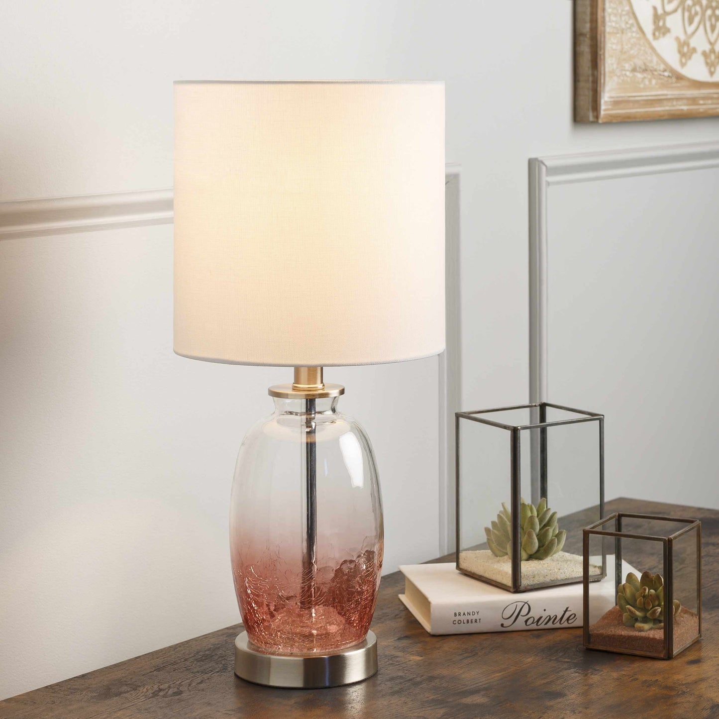 Dalvey Rustic Brown Cylindrical Table Lamp