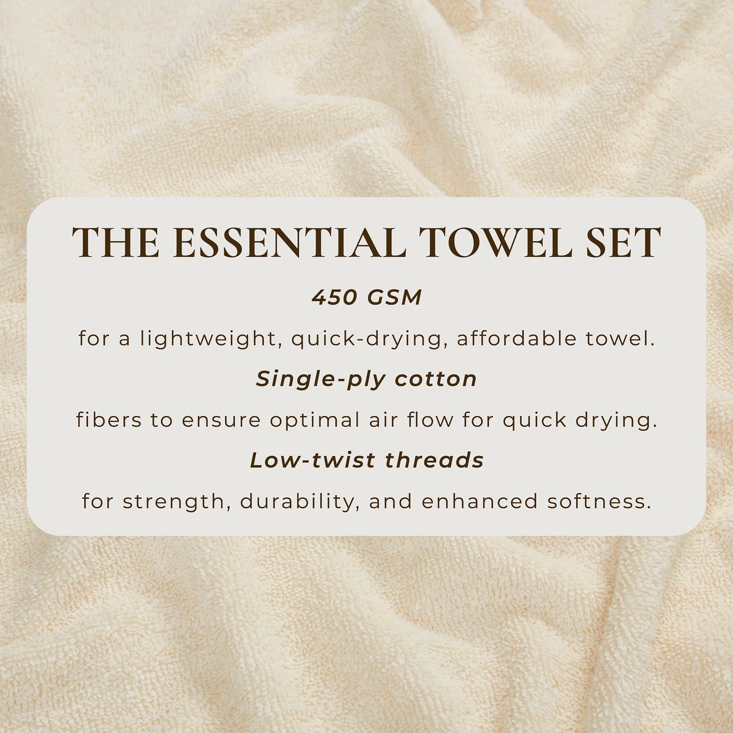 Cotton Terry Bath Towel Set - Cooper Collection
