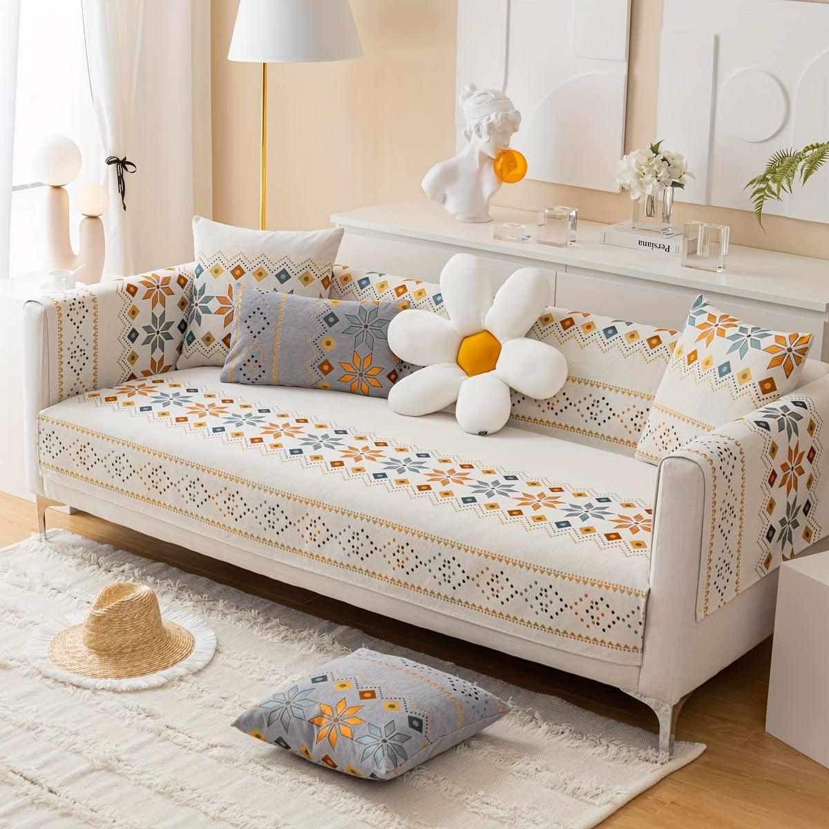 Stylish Bohemian Chenille Slipcovers for Couches