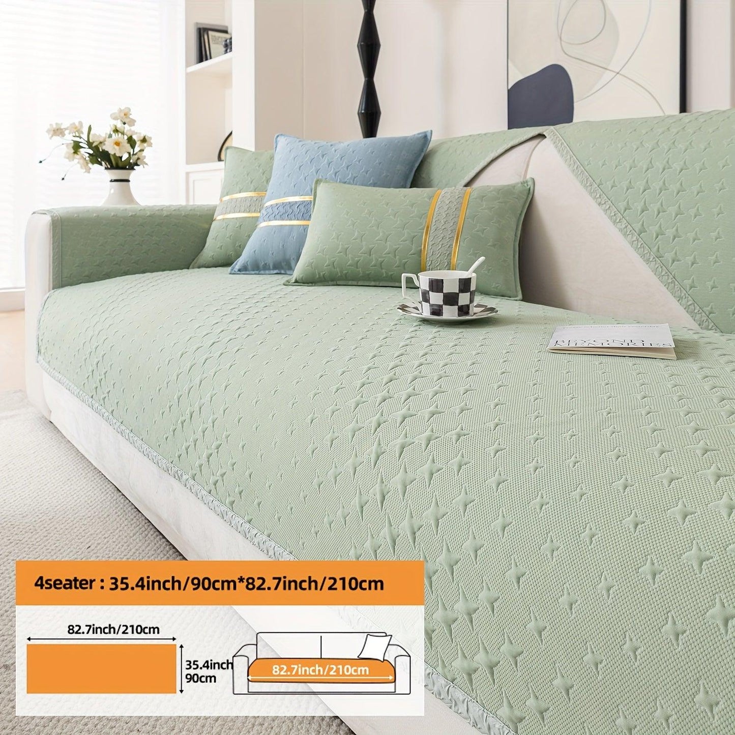 Summer Cooling Silk Non-slip Sofa Cover- Couch Cover for Dogs