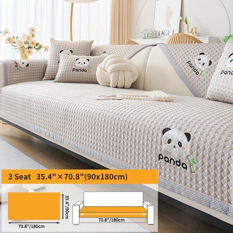 Waterproof Couch Cover, Non-Slip Panda Pattern Sofa Cover