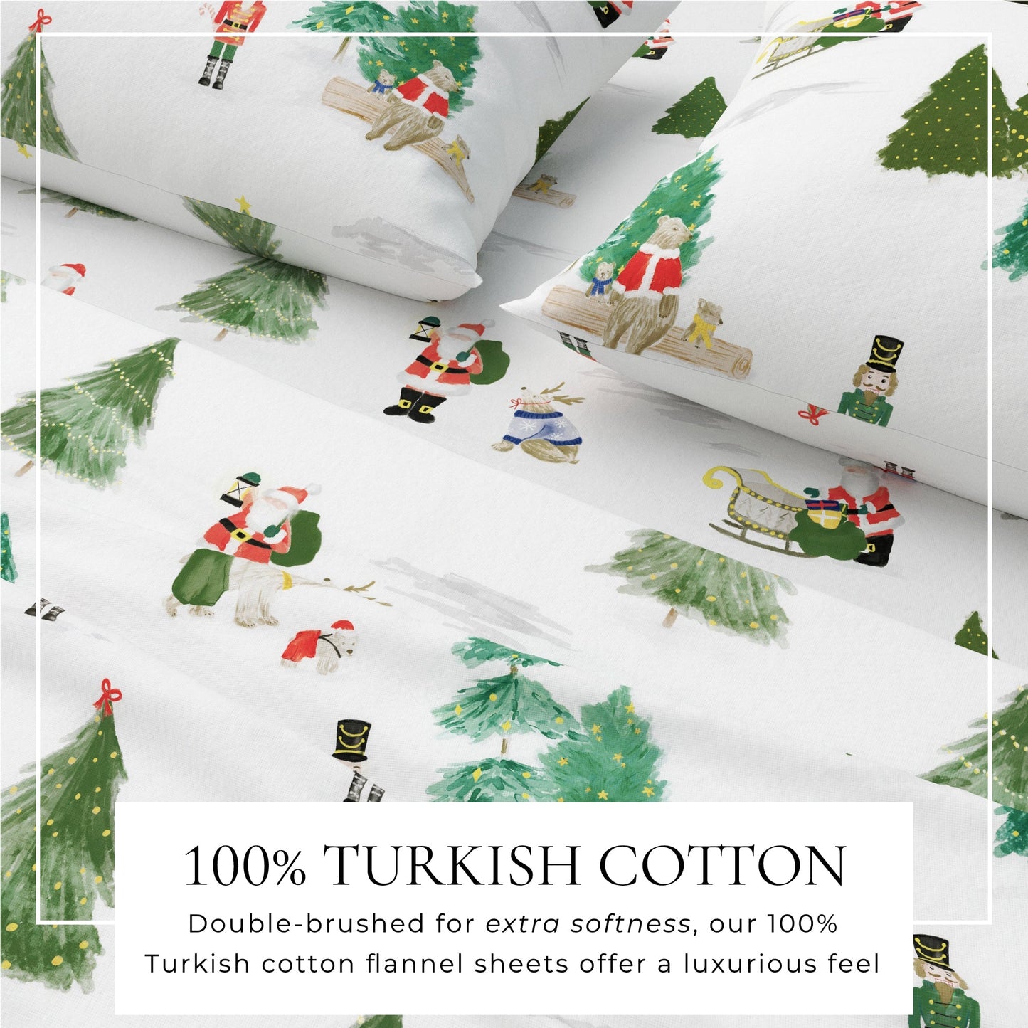 4-Piece Turkish Cotton Flannel Sheet - Whittaker Collection