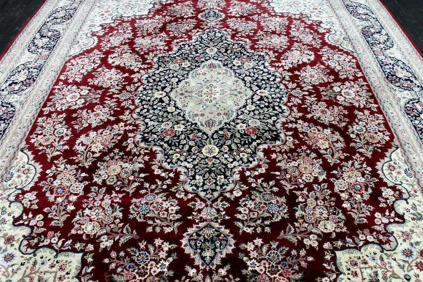 Exquisite Mint Hand-Knotted Peshawar Oriental Wool Rug – 9' x 12'