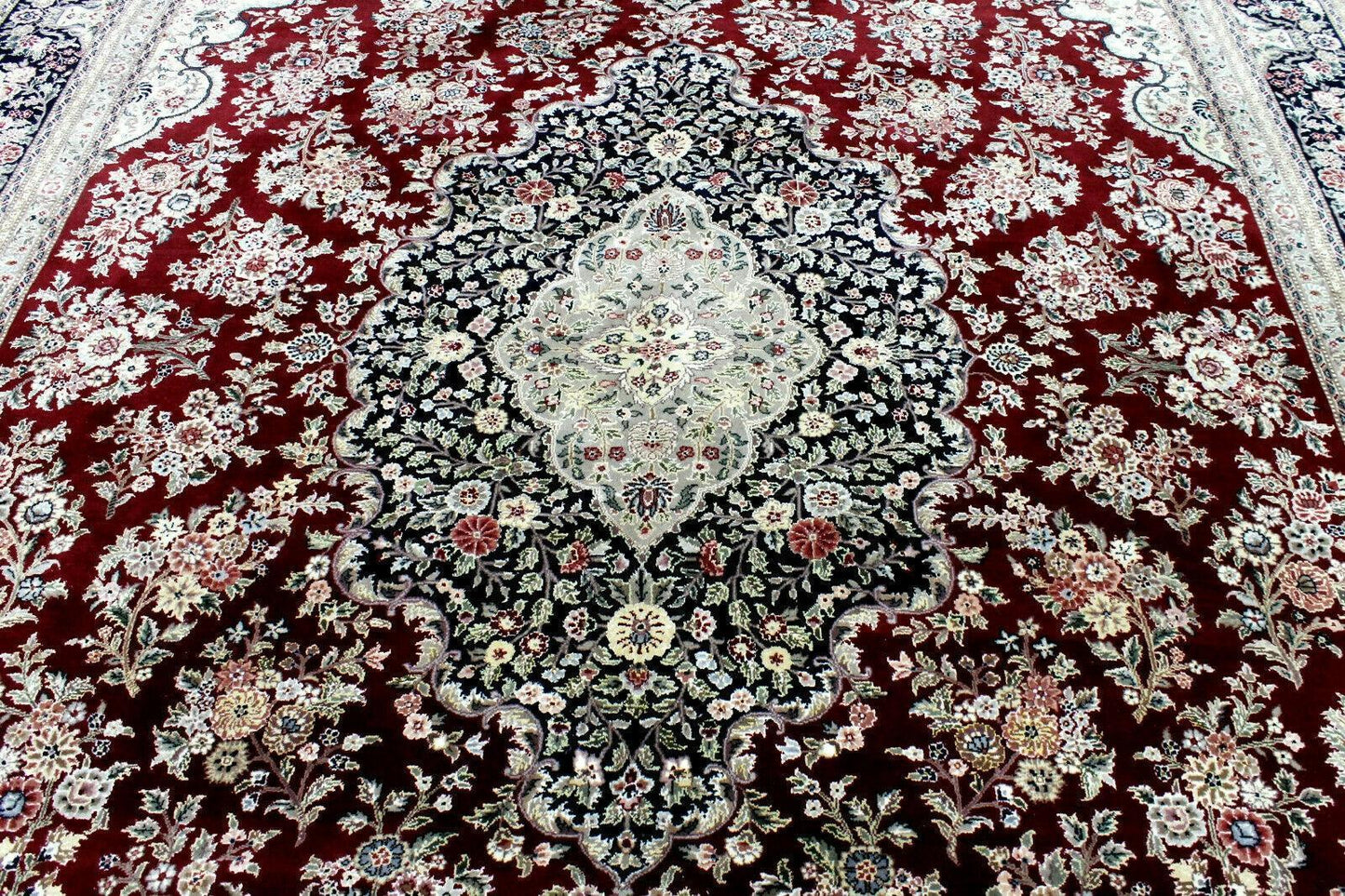 Exquisite Mint Hand-Knotted Peshawar Oriental Wool Rug – 9' x 12'
