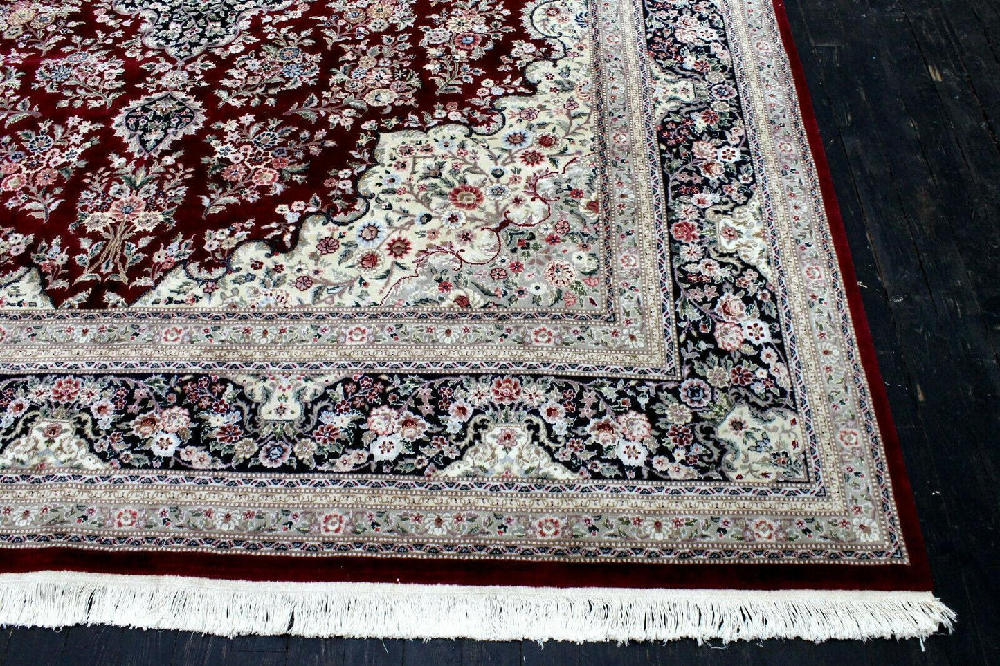 Exquisite Mint Hand-Knotted Peshawar Oriental Wool Rug – 9' x 12'