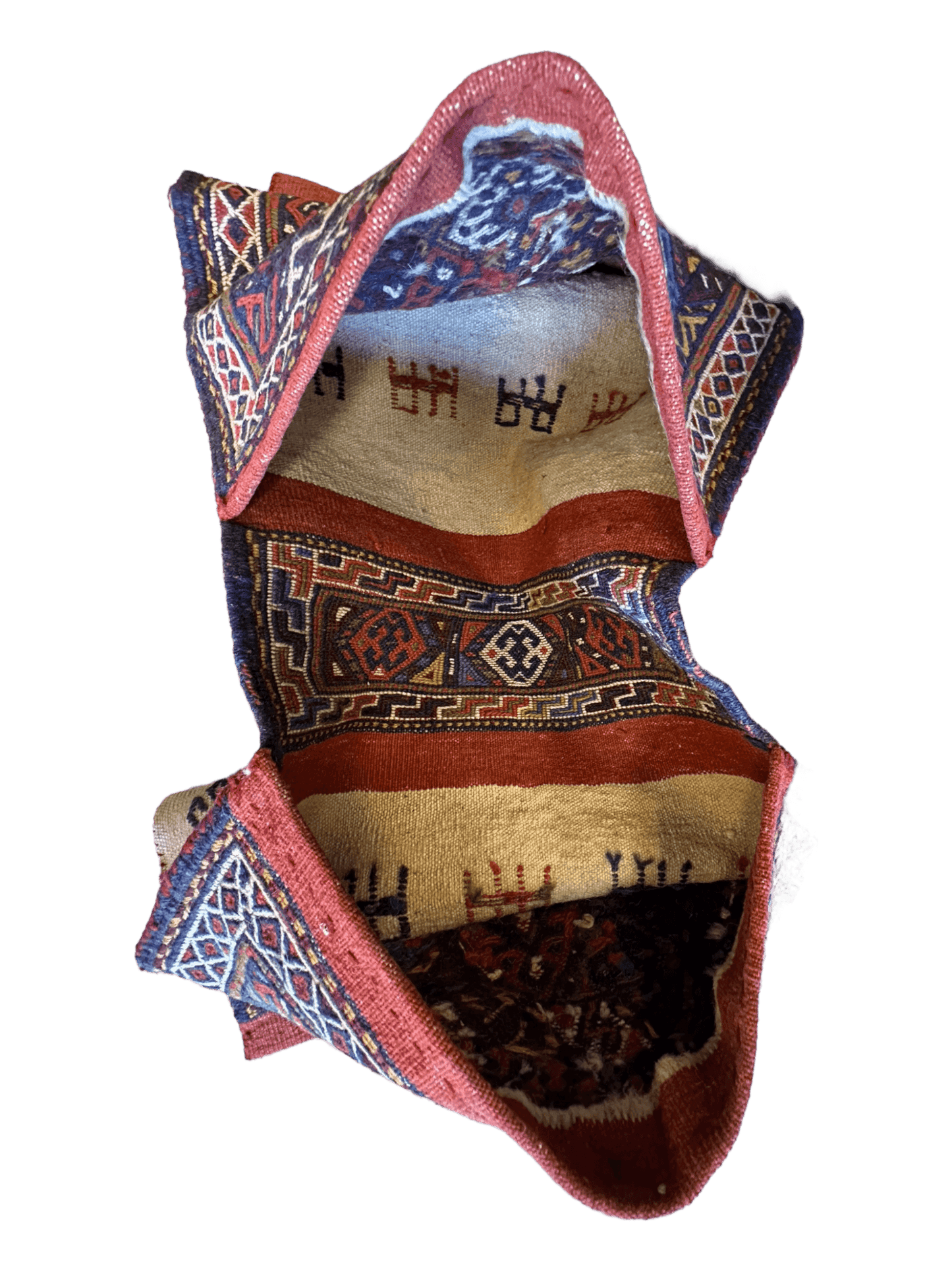 Exquisite Persian Qashqai Nomadic Vintage Khorjin ‘Saddle bag’