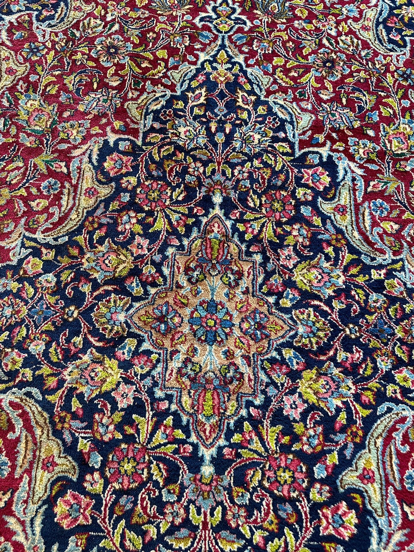 Exquisite Persian Vintage Medalian Rug 10 x 13
