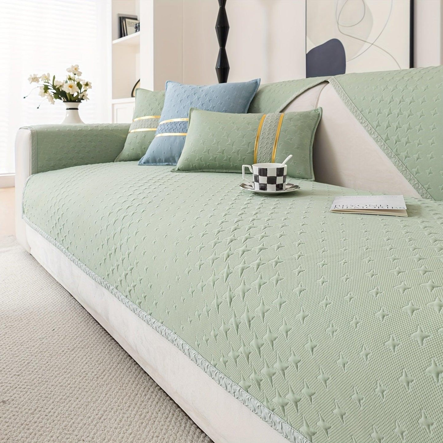 Summer Cooling Silk Non-slip Sofa Cover- Couch Cover for Dogs