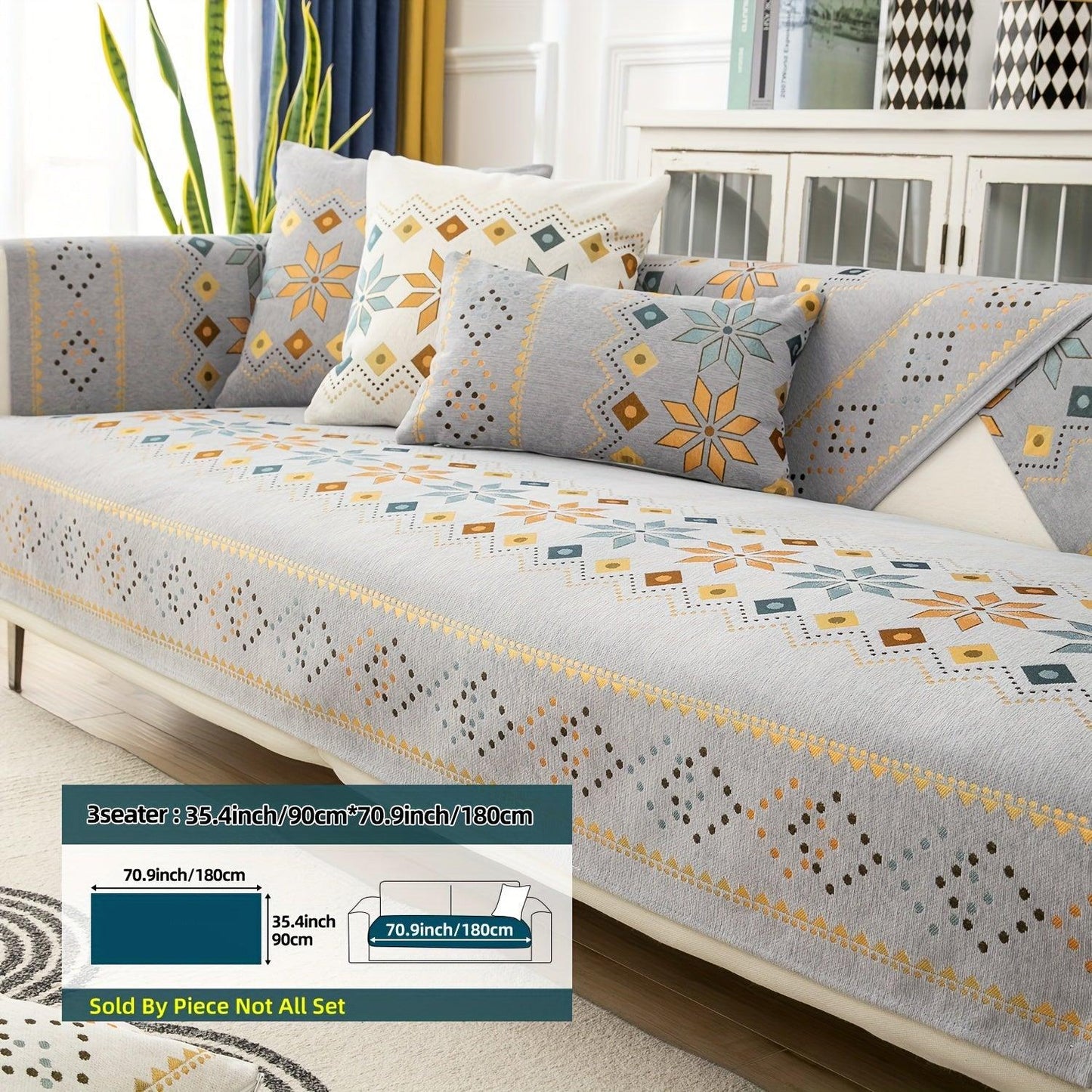 Stylish Bohemian Chenille Slipcovers for Couches