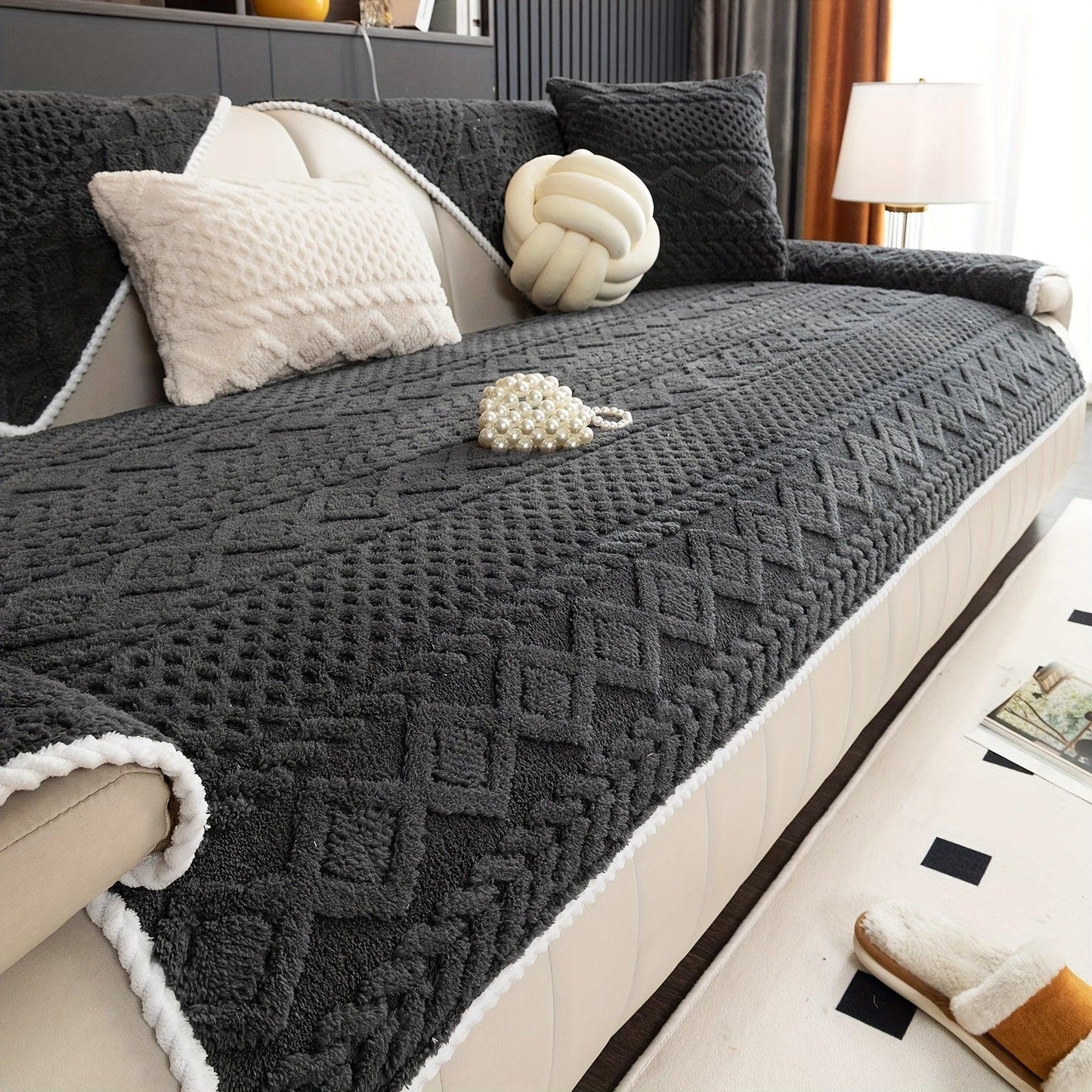 Pet-Friendly Couch Cover for Dogs, Non-Slip & Breathable