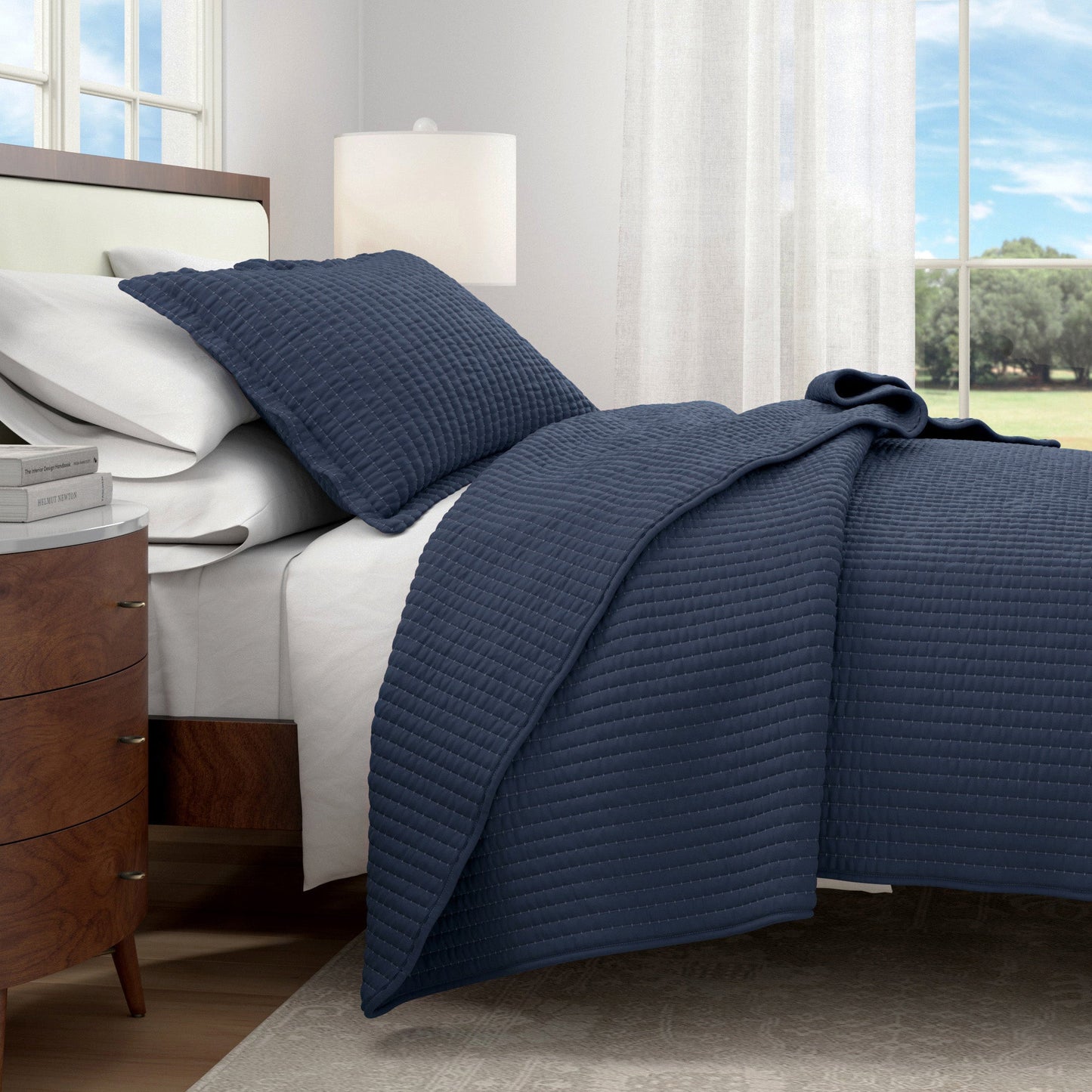 3-Piece Solid Quilt - Alicia Collection