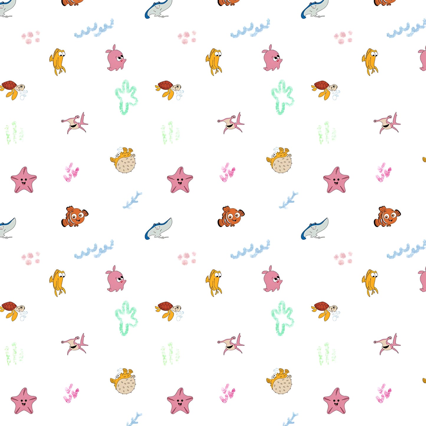Finding Nemo Themed Baby Room Curtain