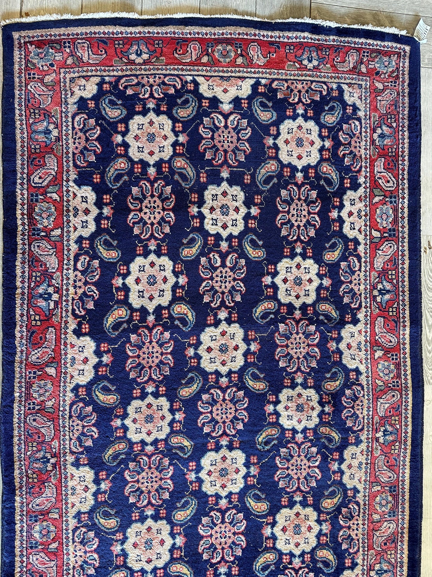 Fine Vintage Weramin Persian Runner / Area Rug 10'2'' x 4'3''