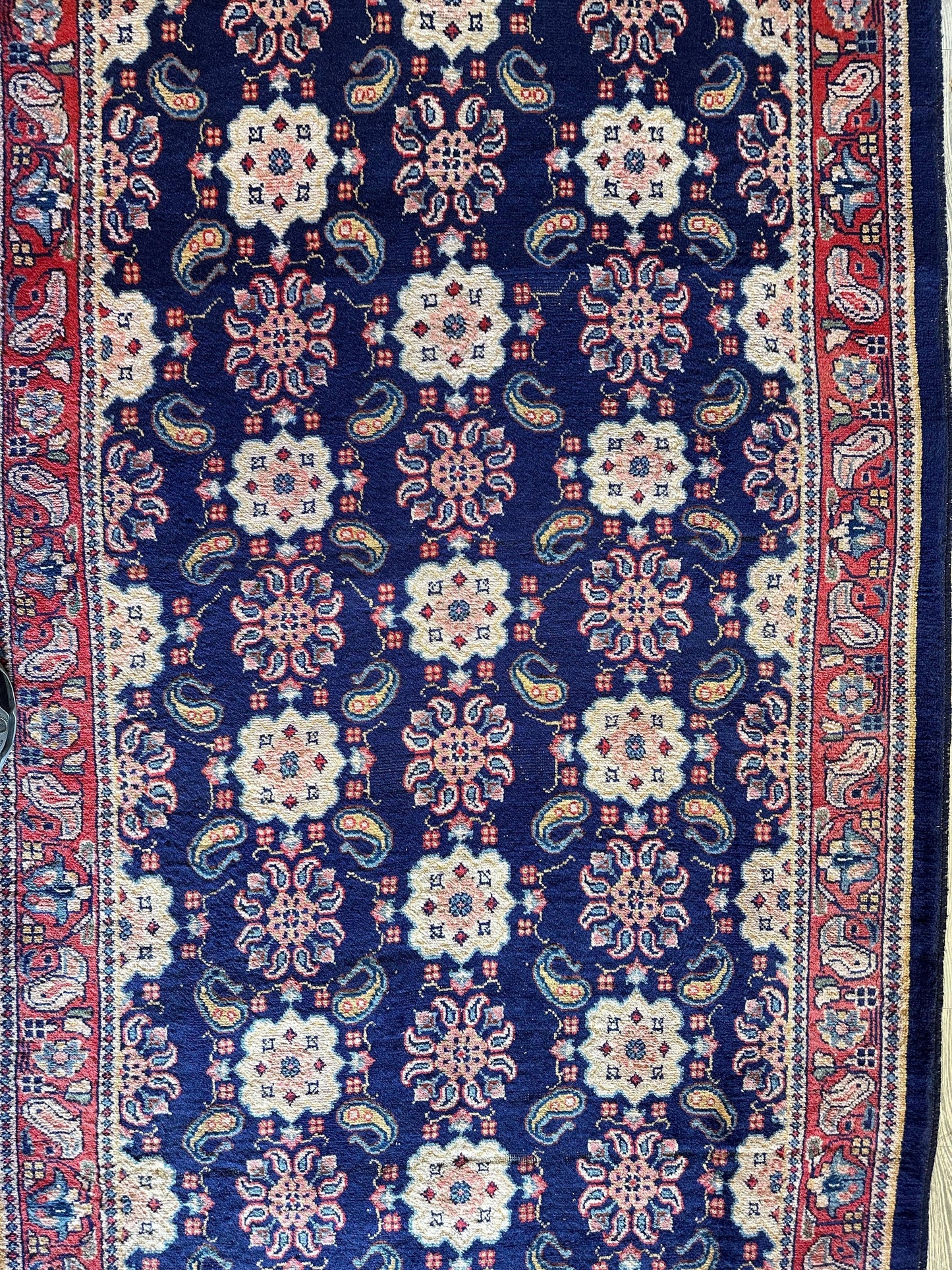 Fine Vintage Weramin Persian Runner / Area Rug 10'2'' x 4'3''