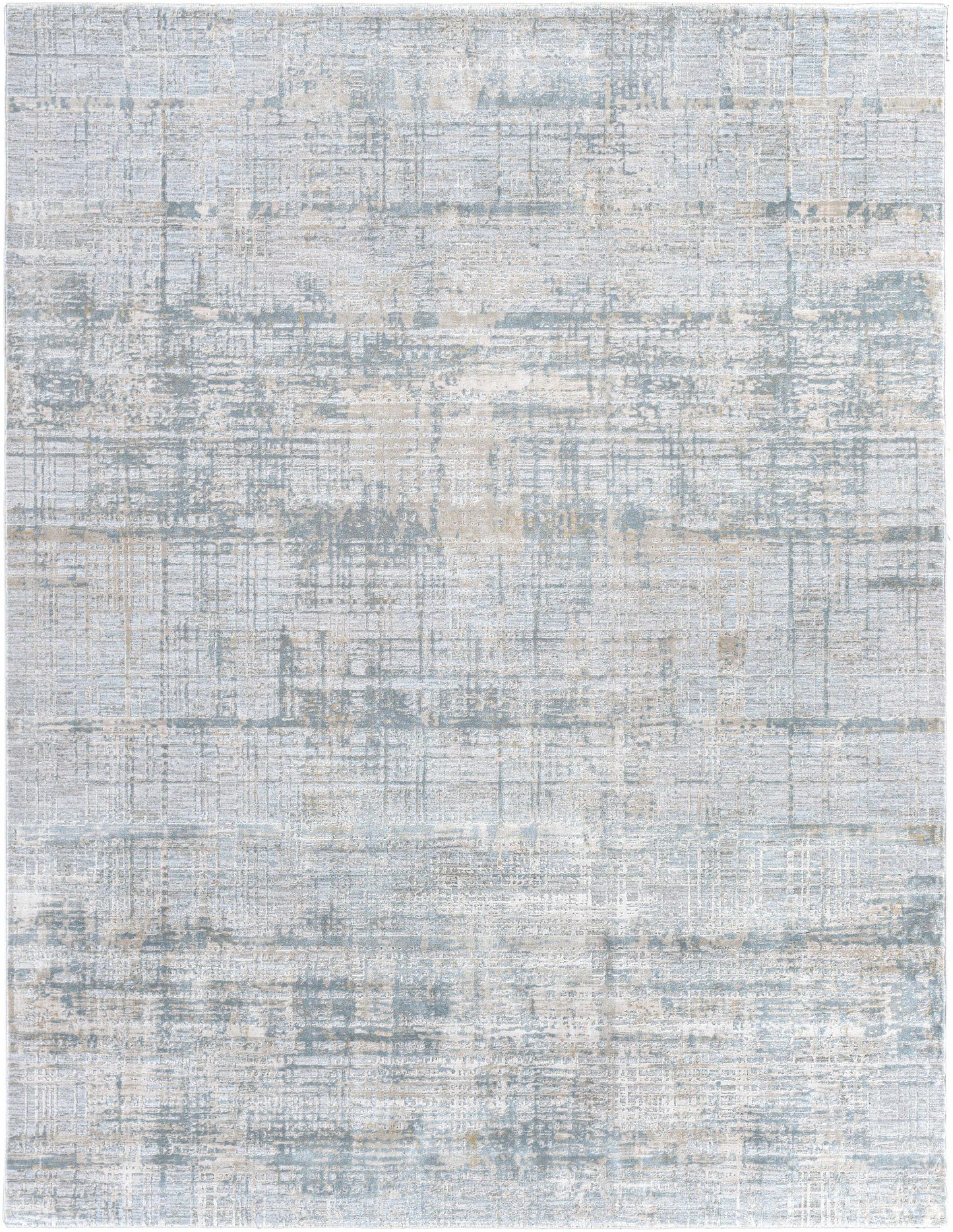 Fallin Gray Abstract Striped Luxe Rug