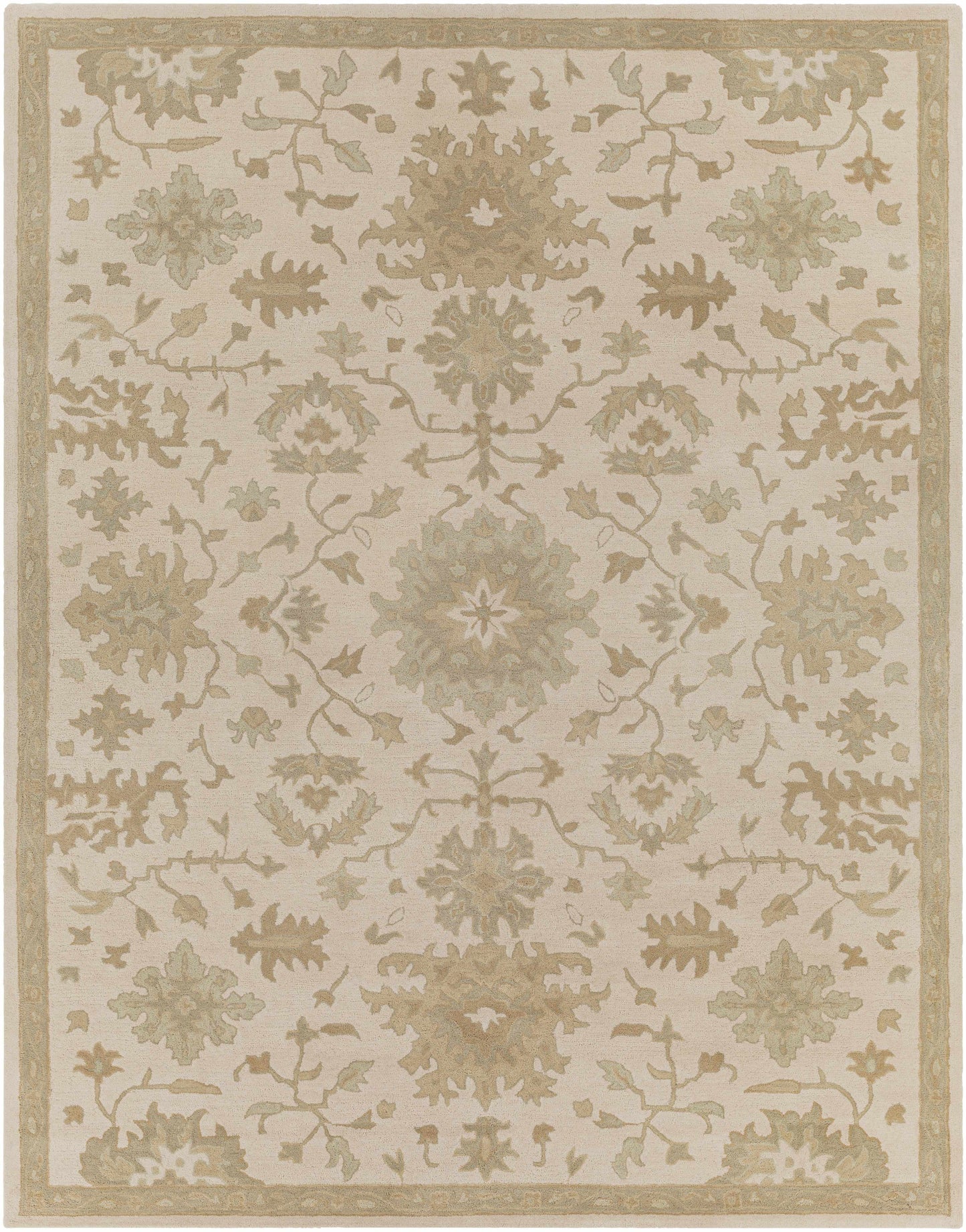 Hazen 1197 Hand Tufted Light Beige Wool Rug