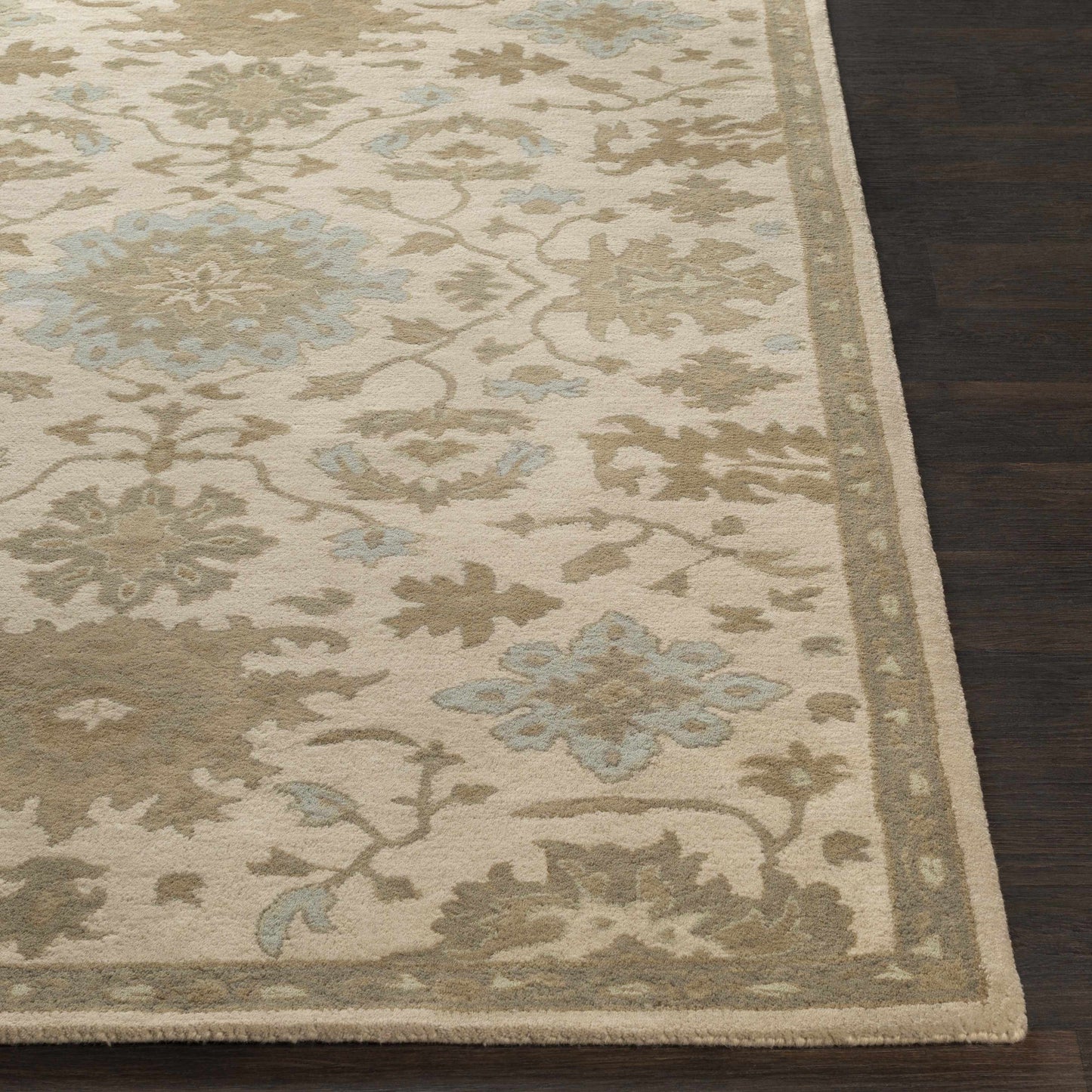 Hazen 1197 Hand Tufted Light Beige Wool Rug