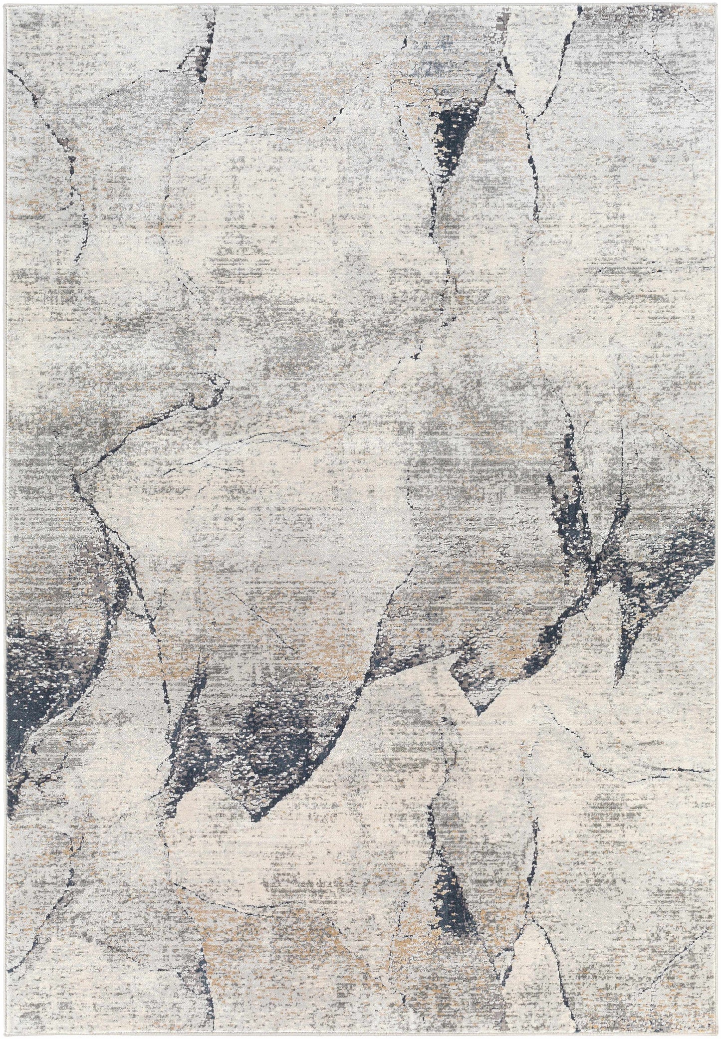 Gasquet Gray Marble Textured Luxe Rug