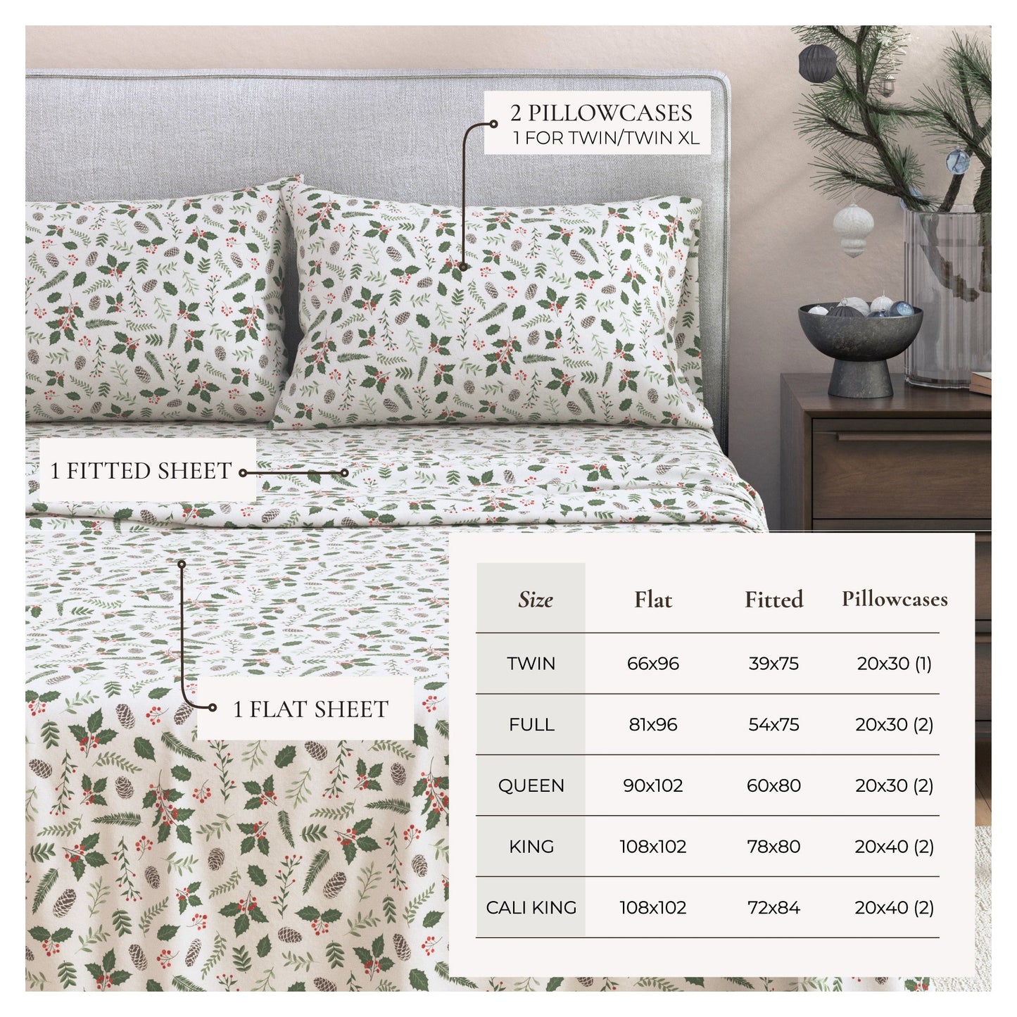 4-Piece Turkish Cotton Flannel Sheet - Whittaker Collection