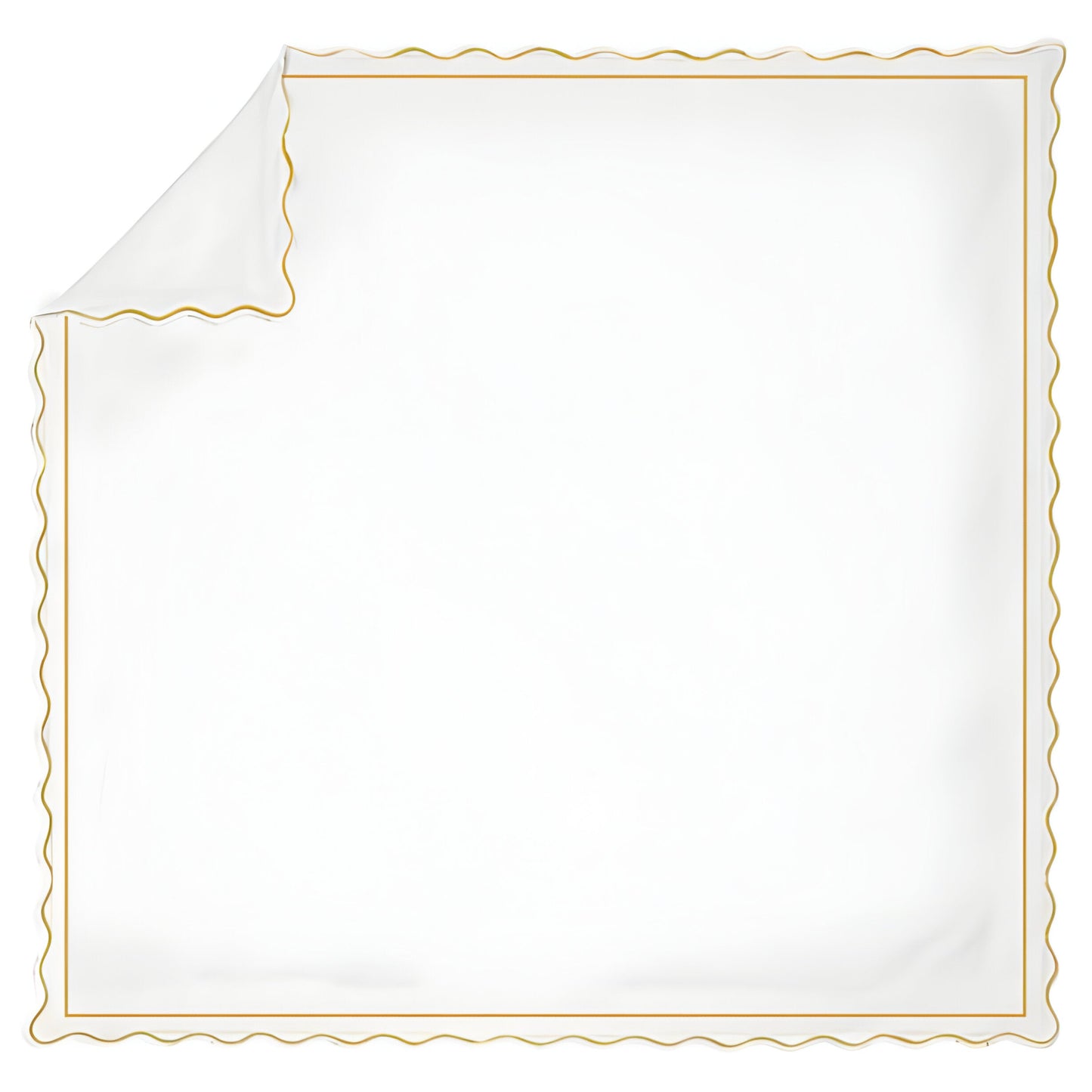 400TC Cotton Scallop Embroidery & Border Sateen Solid Duvet Cover Set