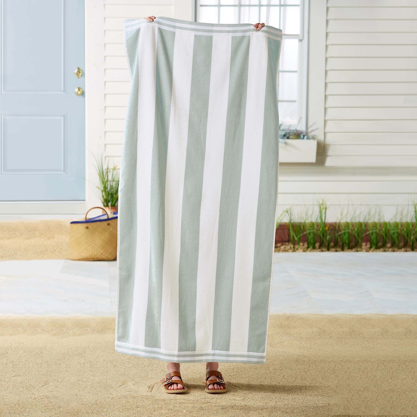 4 Pack Striped Cabana Beach Towel - Edgartown Collection