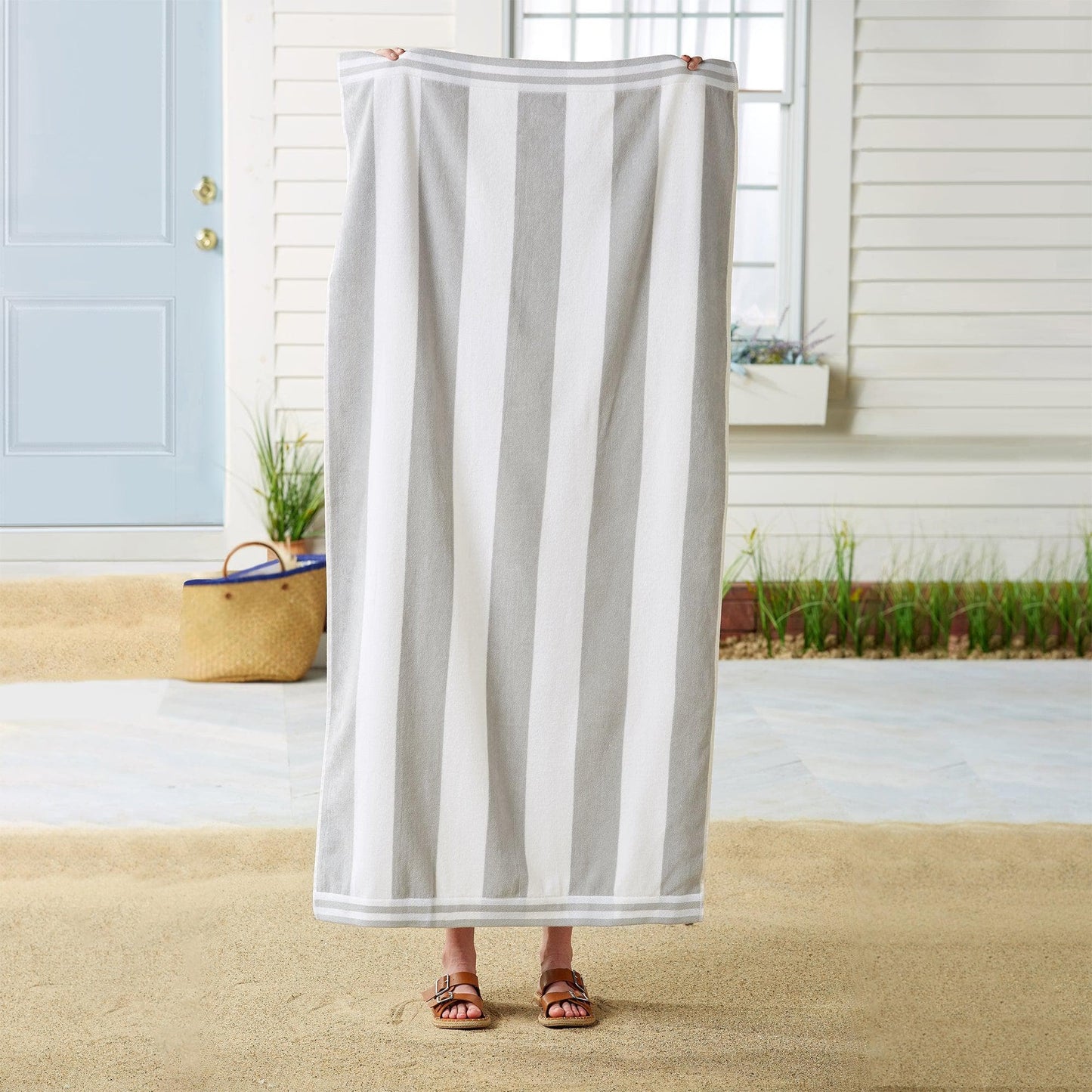 4 Pack Striped Cabana Beach Towel - Edgartown Collection