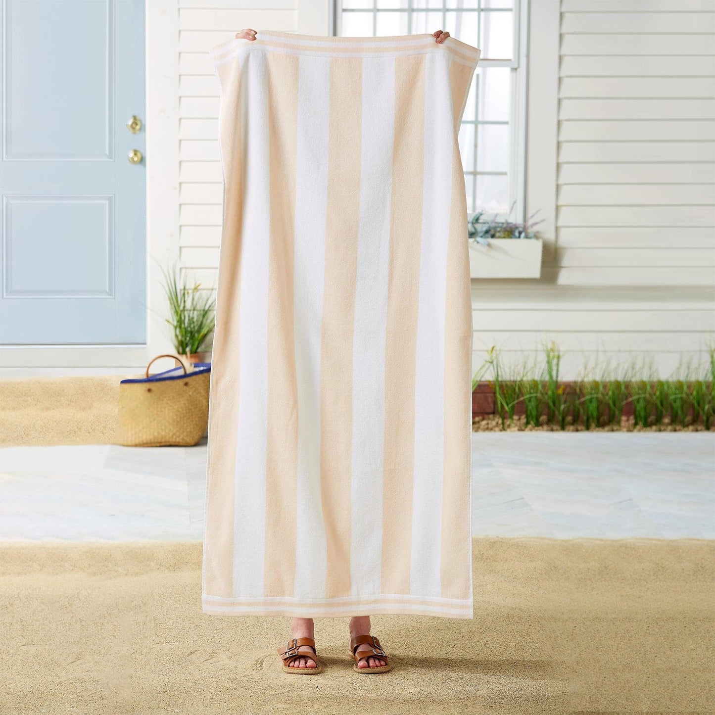 4 Pack Striped Cabana Beach Towel - Edgartown Collection