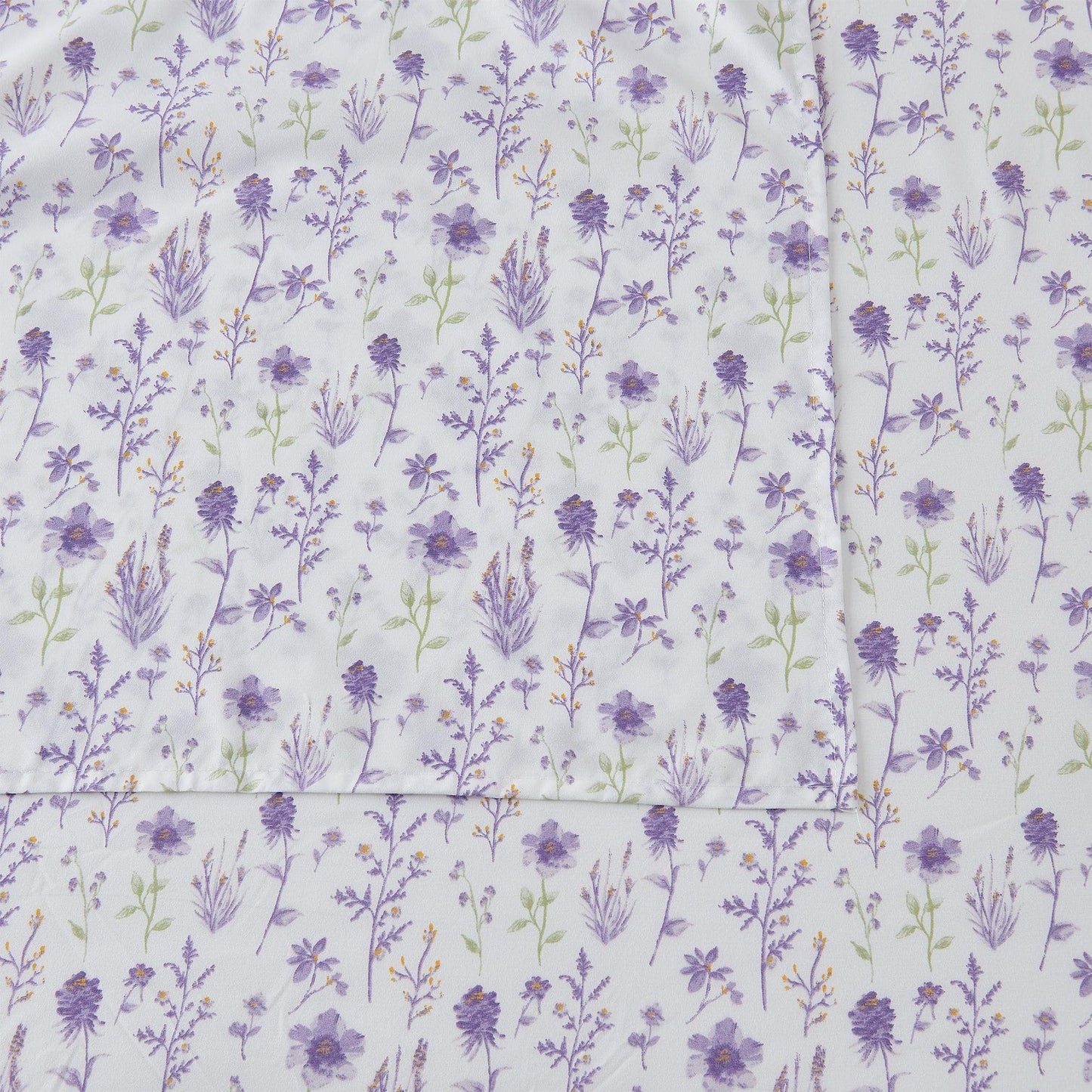 4 Piece Watercolor Floral Microfiber Sheet - Delia Collection