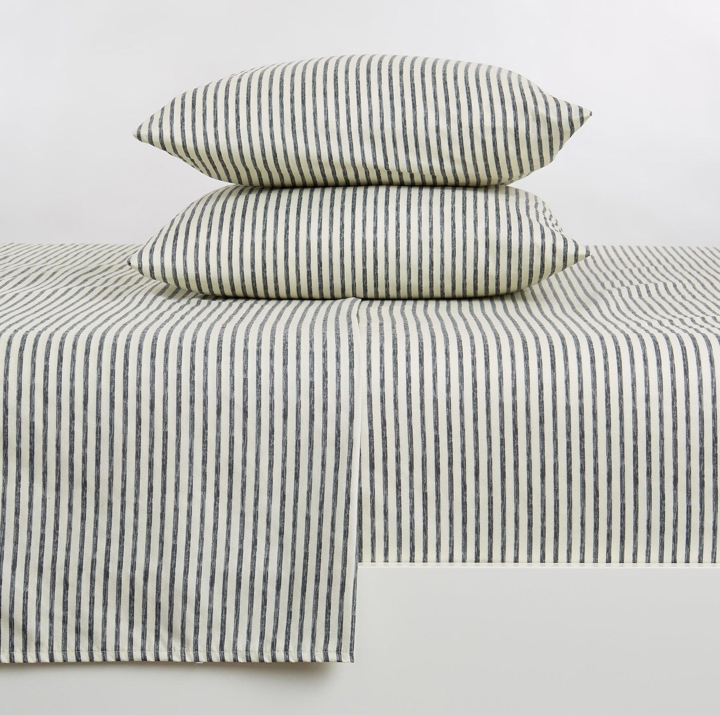 Striped Microfiber Sheet Set - Evette Collection