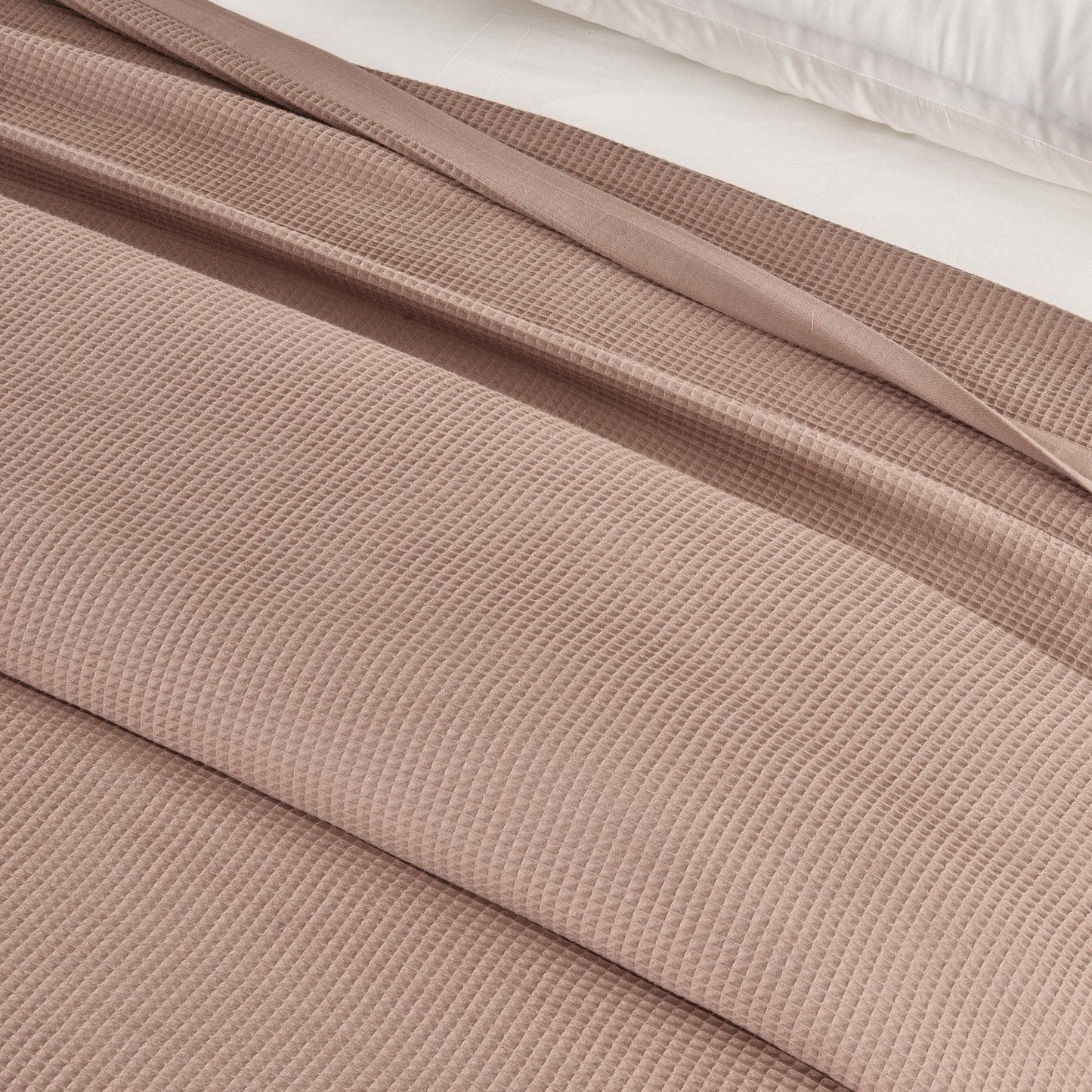 100% Cotton Small Waffle Weave Blanket - Hazel Collection