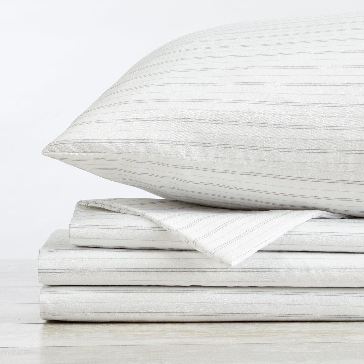 Microfiber Stripe Sheet Set - Adeline Collection