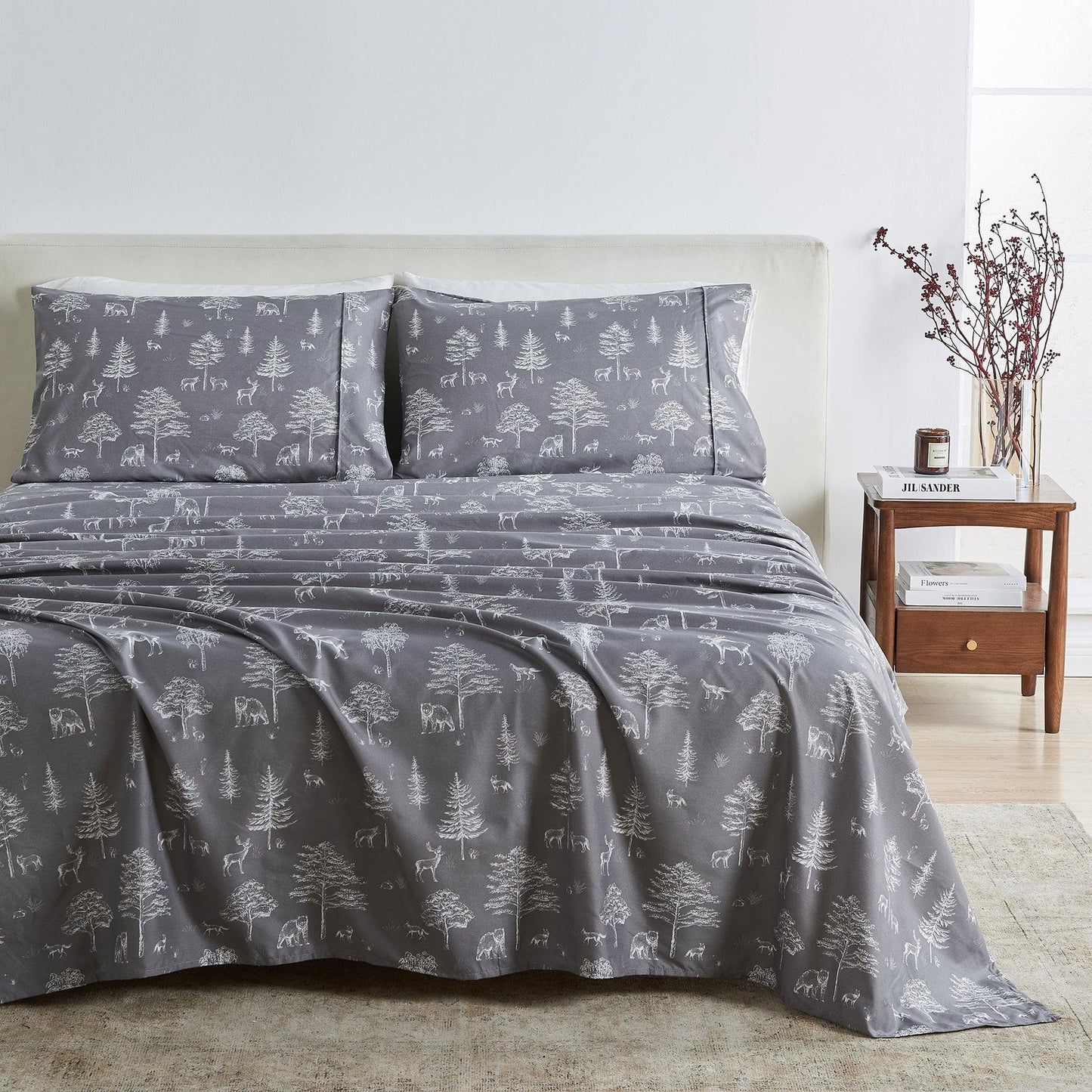 4-Piece Lodge Microfiber Sheet - Mountain Ridge Collection