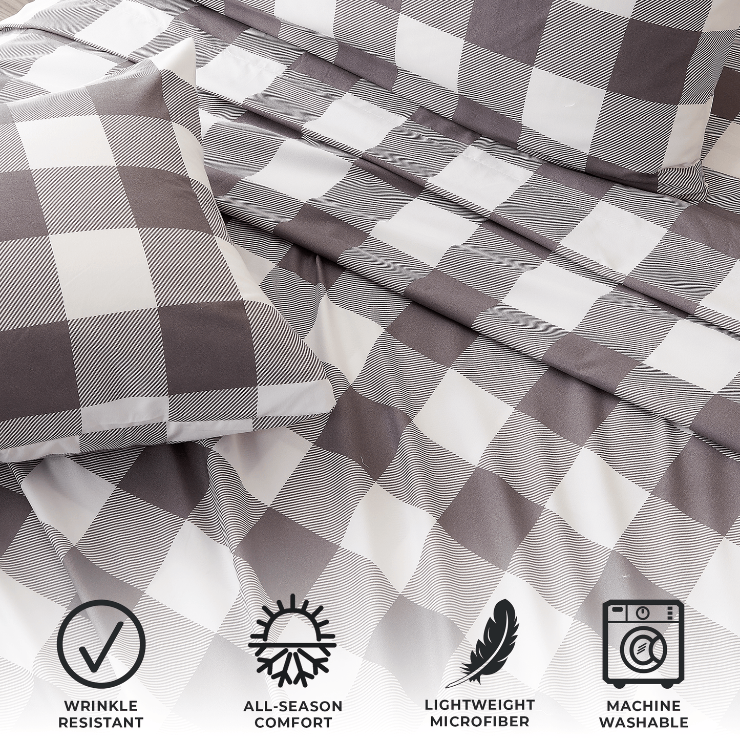 4 Piece Microfiber Sheet Set - Baylor Collection