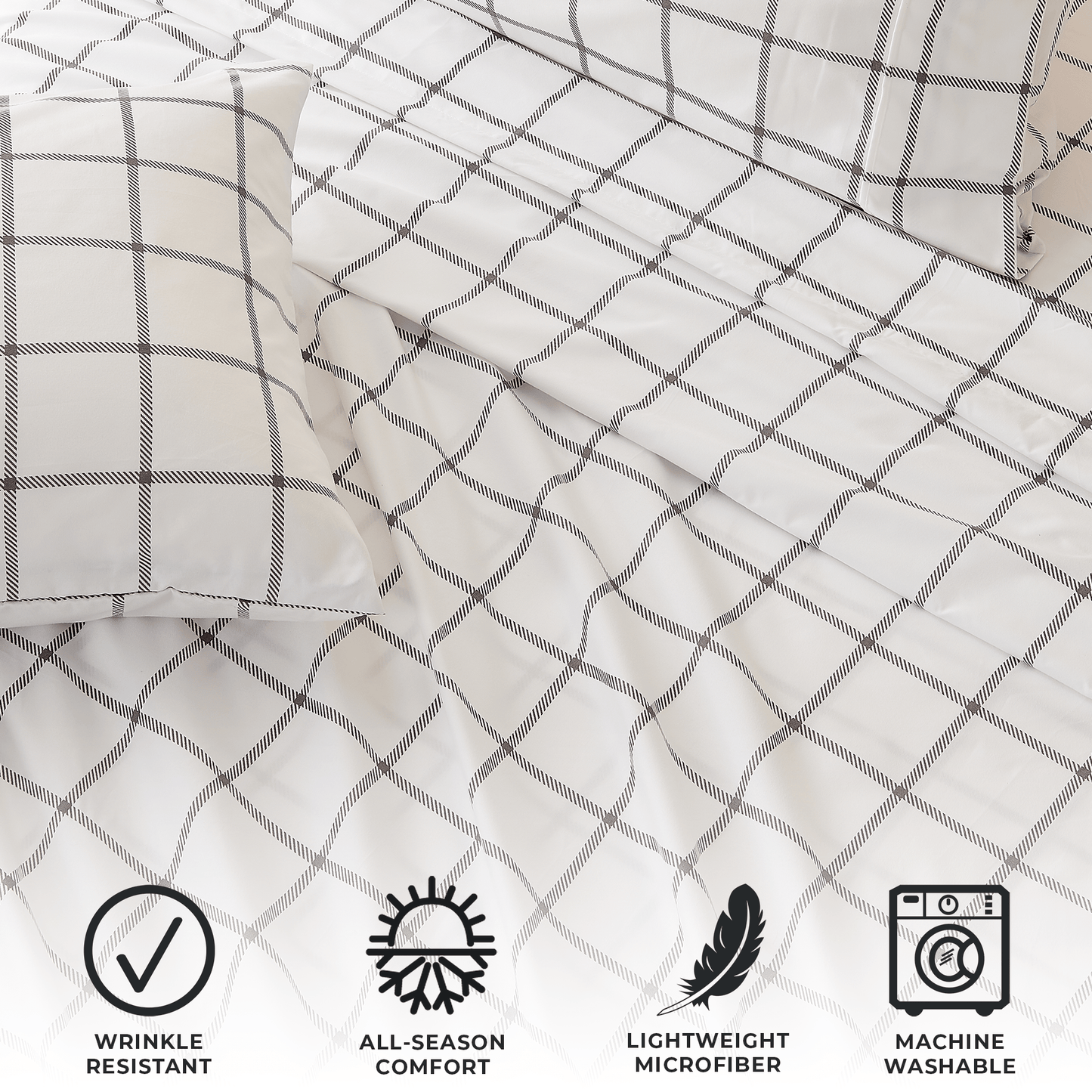 4 Piece Microfiber Sheet Set - Baylor Collection