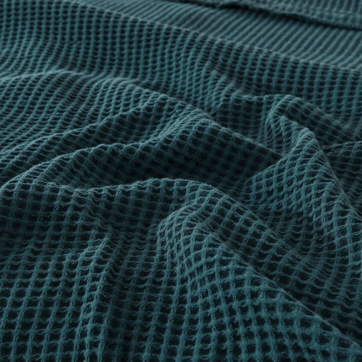 100% Cotton Waffle Weave Blanket - Mikala Collection