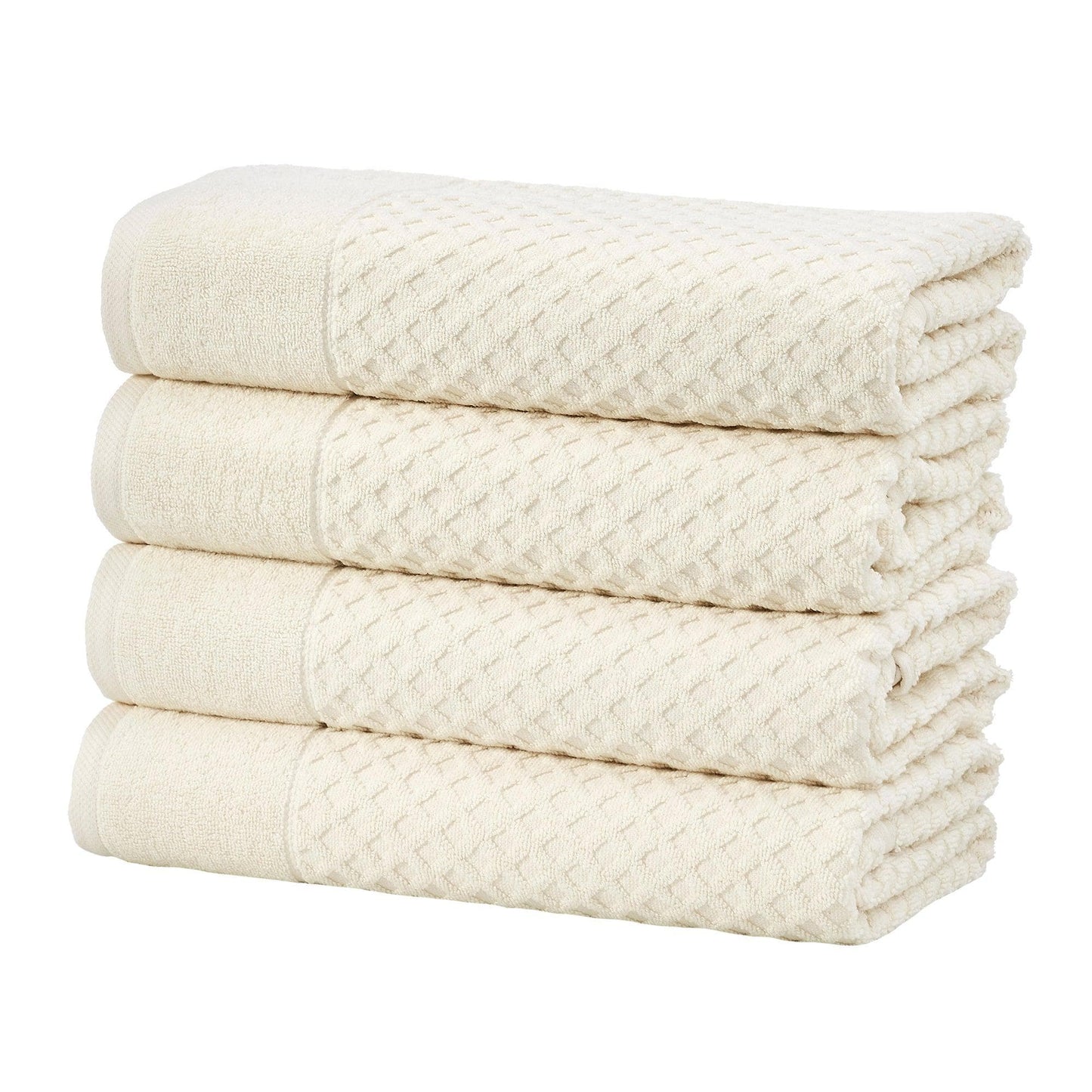 Cotton Diamond Waffle Weave Bath Towel Set - Grayson Collection