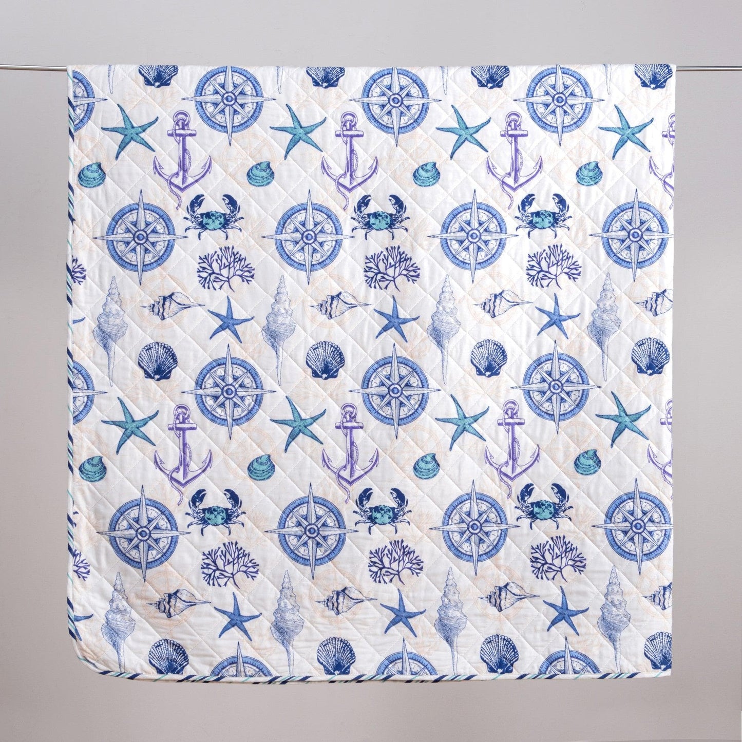 Nautical Anchor Quilt Set - Azure Collection