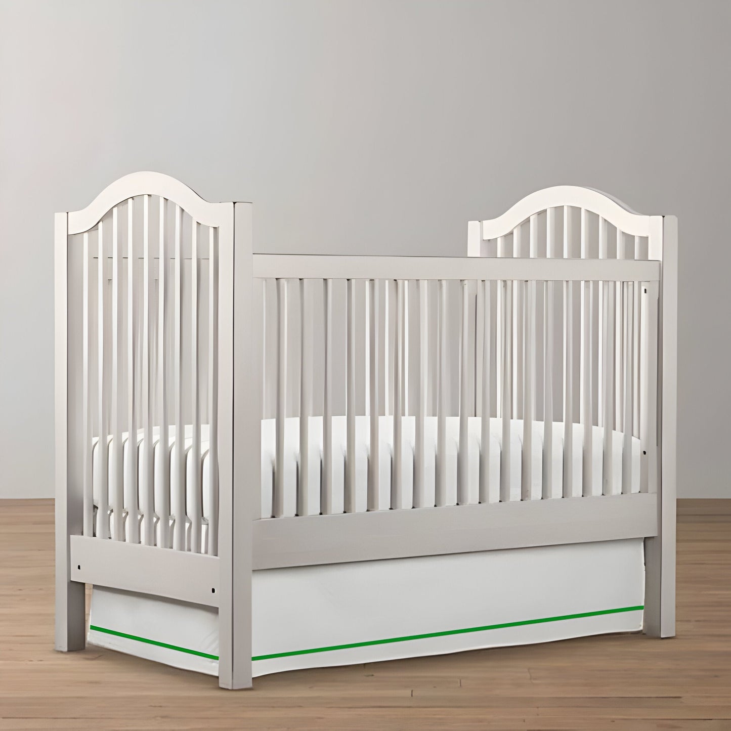 Single Embroidery Cotton Crib Skirt