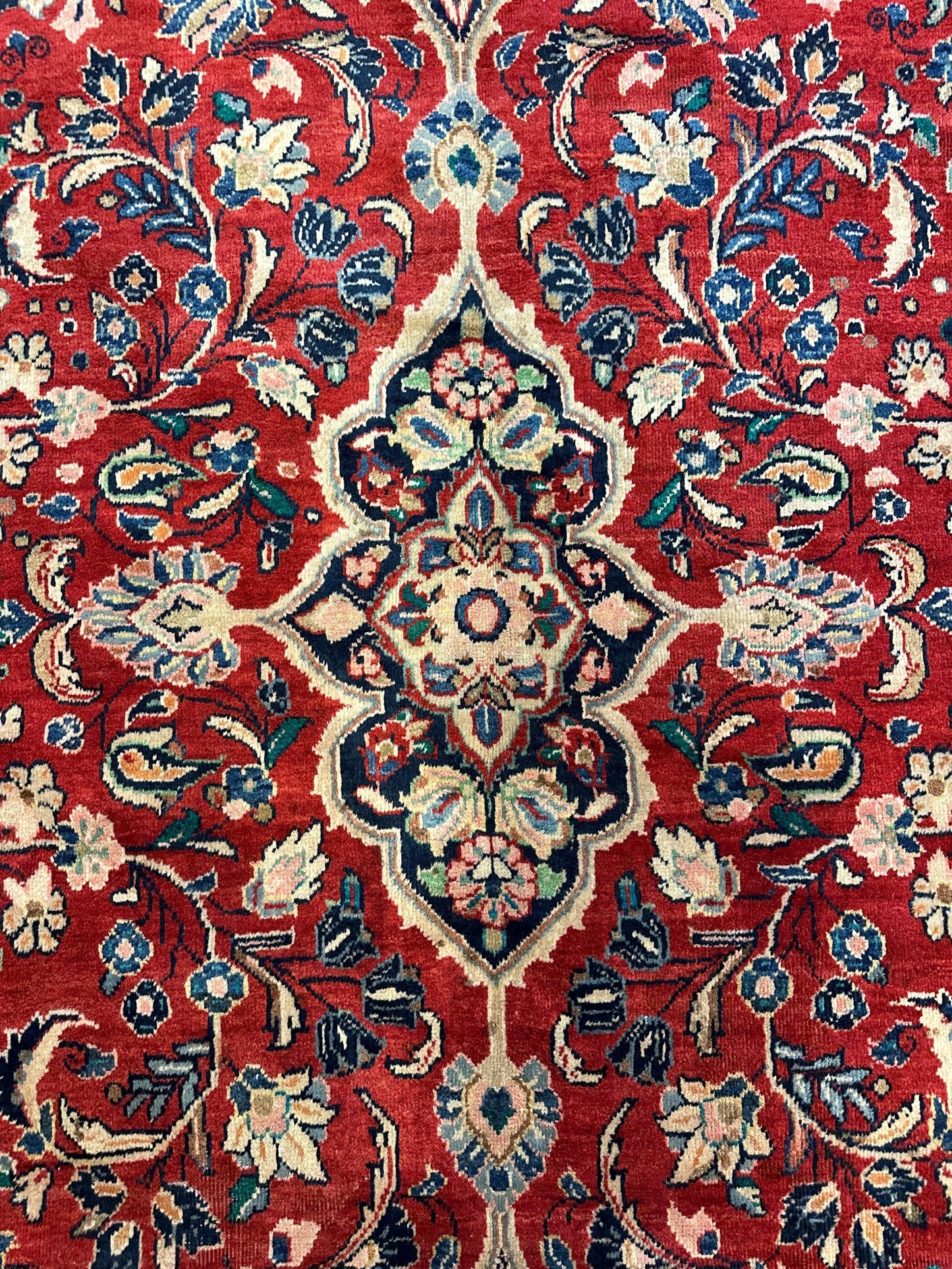 Handmade One-of-a-Kind Persian Mahal Rug - 10’ x 12’10”