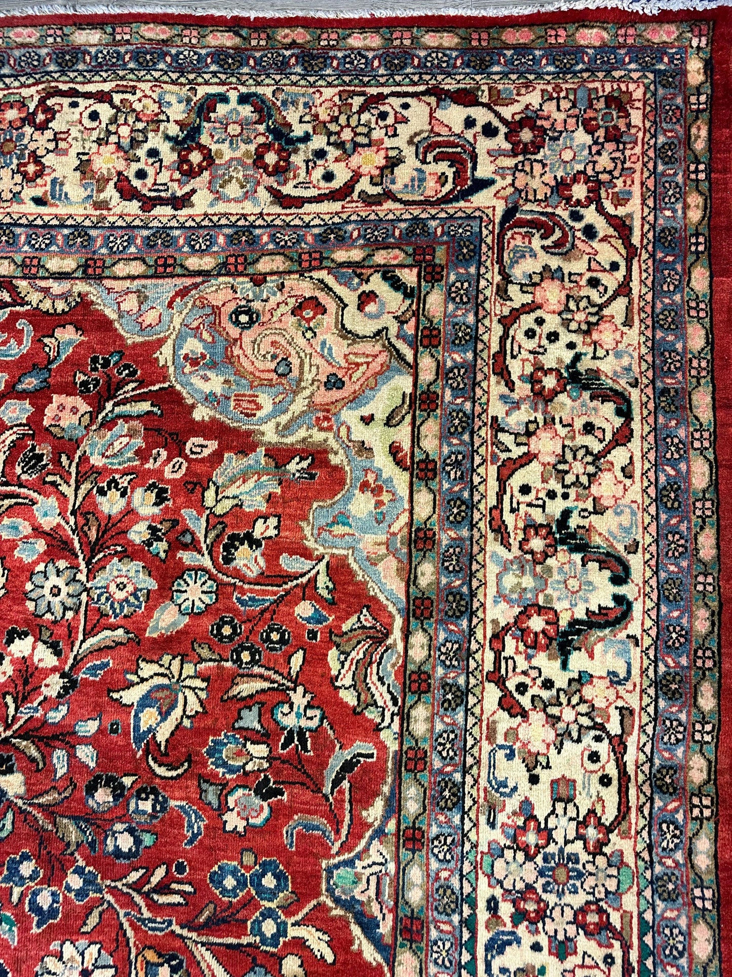 Handmade One-of-a-Kind Persian Mahal Rug - 10’ x 12’10”