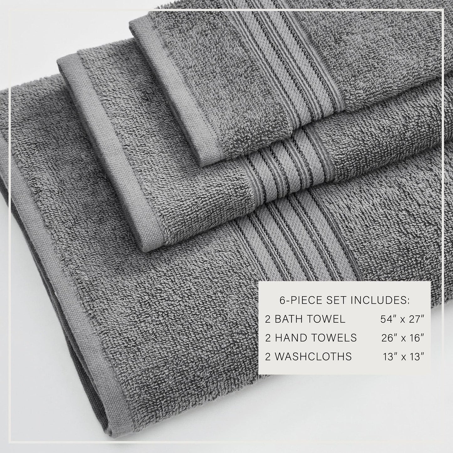 Cotton Terry Bath Towel Set - Cooper Collection