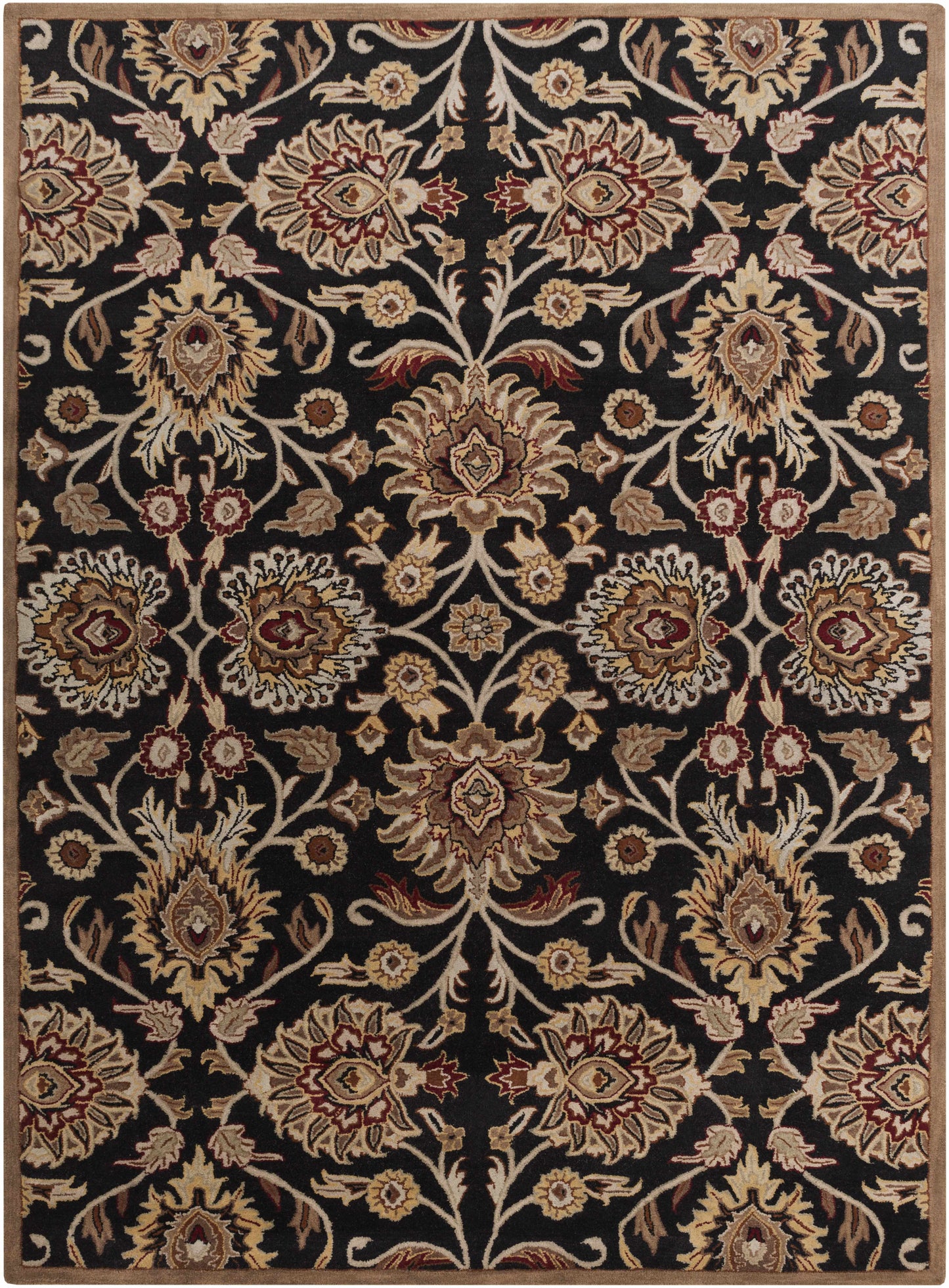 Conesus 1053 Hand Tufted Black Wool Rug