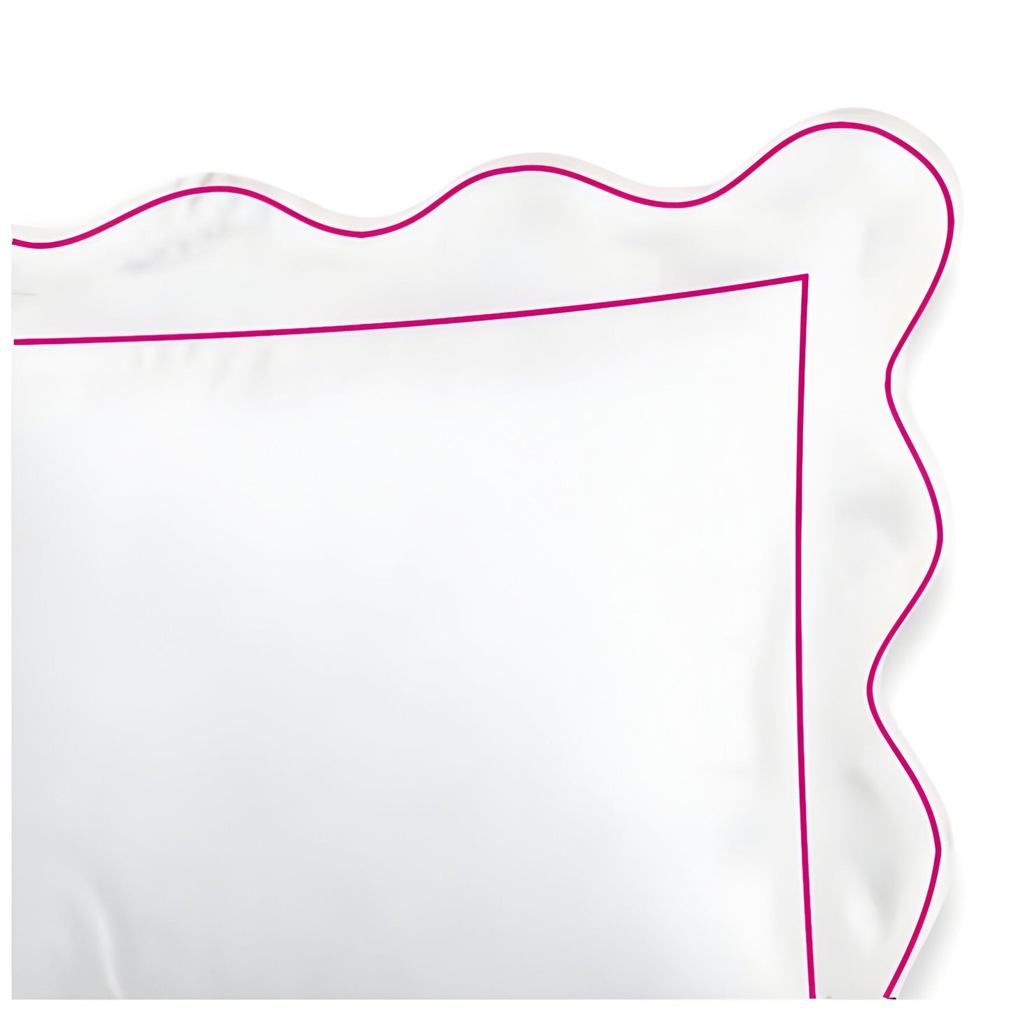 400TC Cotton Scallop Embroidery & Border Sateen Solid Duvet Cover Set