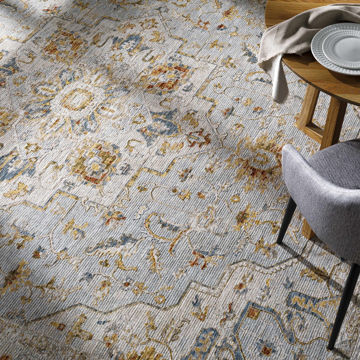 Huguley Floral Cream Luxe Rug