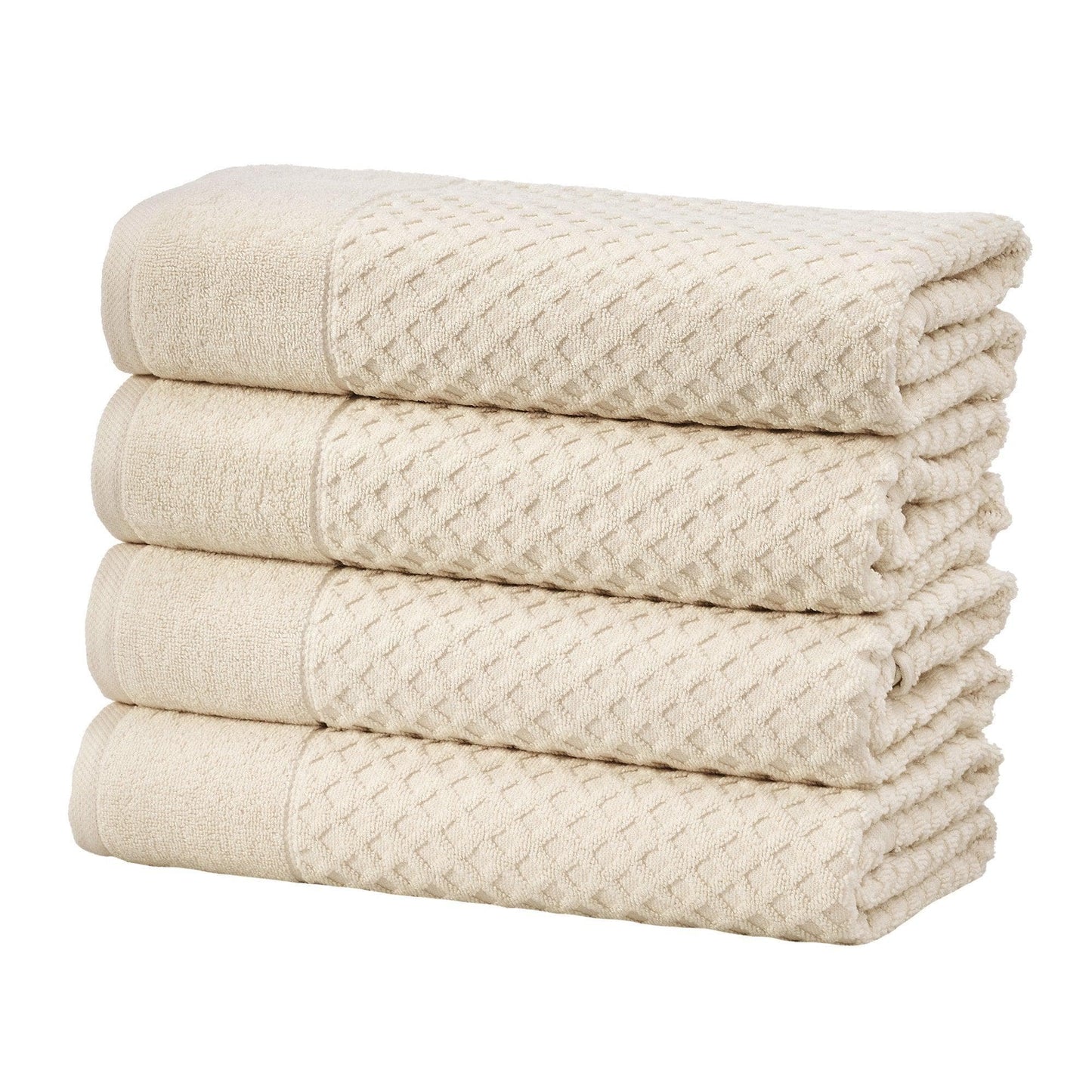 Cotton Diamond Waffle Weave Bath Towel Set - Grayson Collection